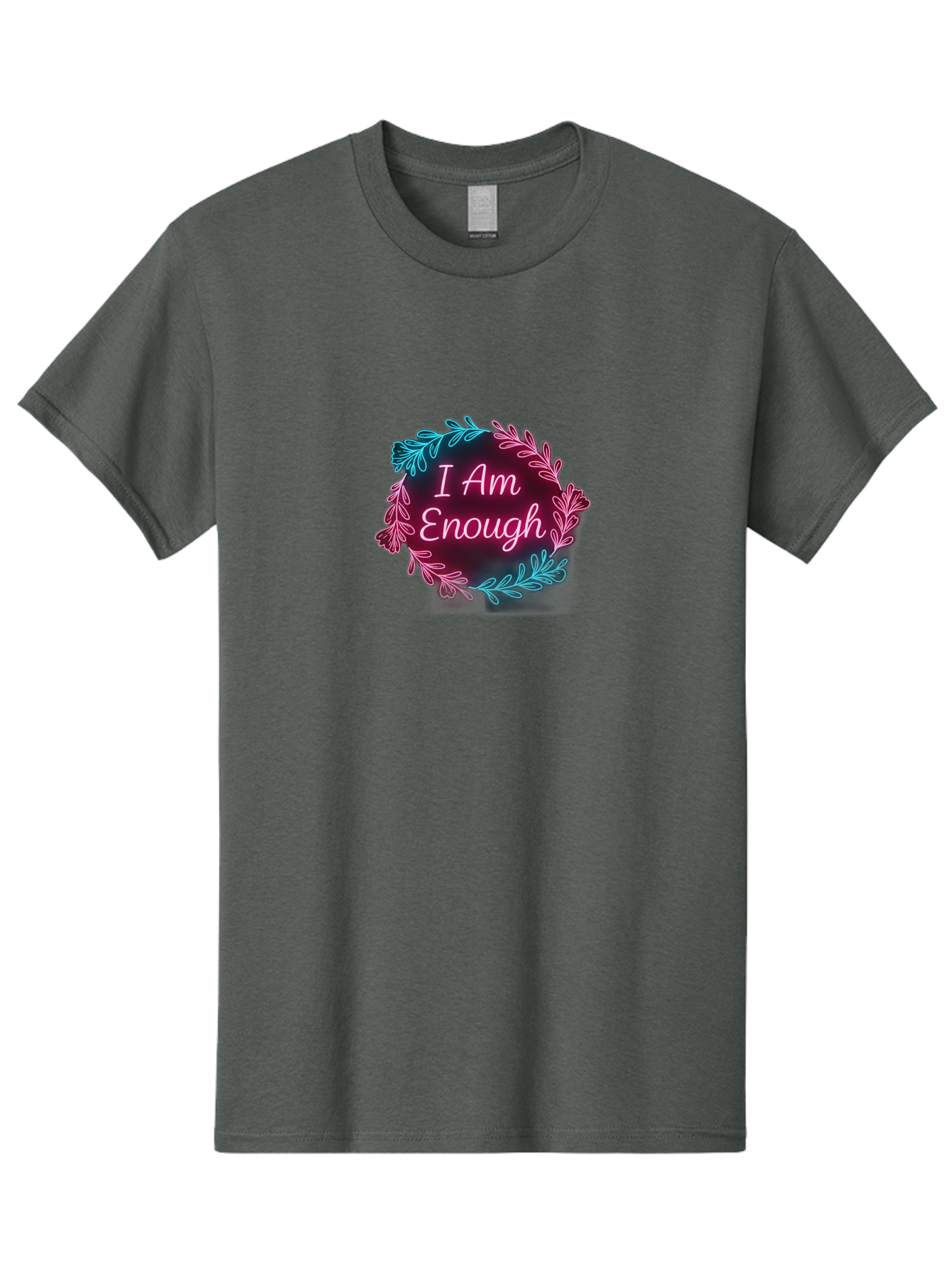 I-Am-Enough-2 Men'S Graphic Tee, 100% Cotton, Comfortable Casual Summer Wear, Machine Washable, Empowerment Message, Motivational Quote, Self Love, Personal Growth, Positive Affirmation, Inspirational Words, Mental Wellness, I Am Enough Bae206