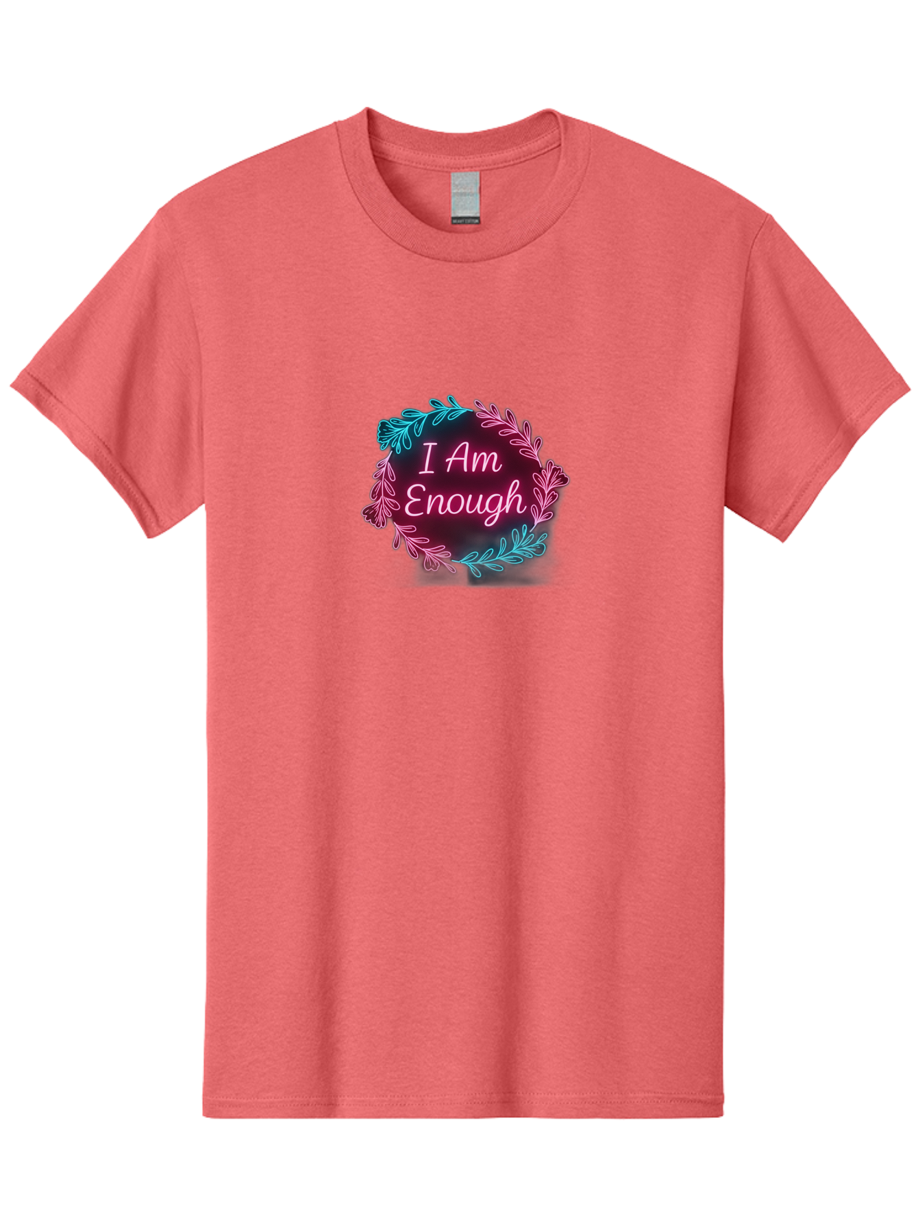 I-Am-Enough-2 Men'S Graphic Tee, 100% Cotton, Comfortable Casual Summer Wear, Machine Washable, Empowerment Message, Motivational Quote, Self Love, Personal Growth, Positive Affirmation, Inspirational Words, Mental Wellness, I Am Enough Bae206