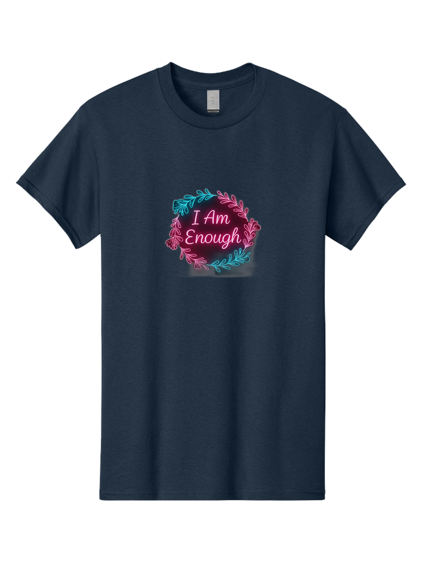 I-Am-Enough-2 Men'S Graphic Tee, 100% Cotton, Comfortable Casual Summer Wear, Machine Washable, Empowerment Message, Motivational Quote, Self Love, Personal Growth, Positive Affirmation, Inspirational Words, Mental Wellness, I Am Enough Bae206
