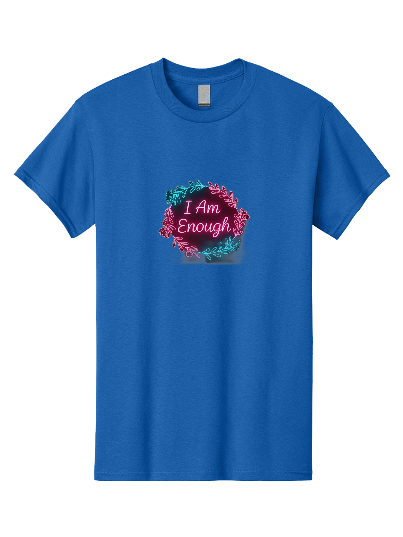I-Am-Enough-2 Men'S Graphic Tee, 100% Cotton, Comfortable Casual Summer Wear, Machine Washable, Empowerment Message, Motivational Quote, Self Love, Personal Growth, Positive Affirmation, Inspirational Words, Mental Wellness, I Am Enough Bae206