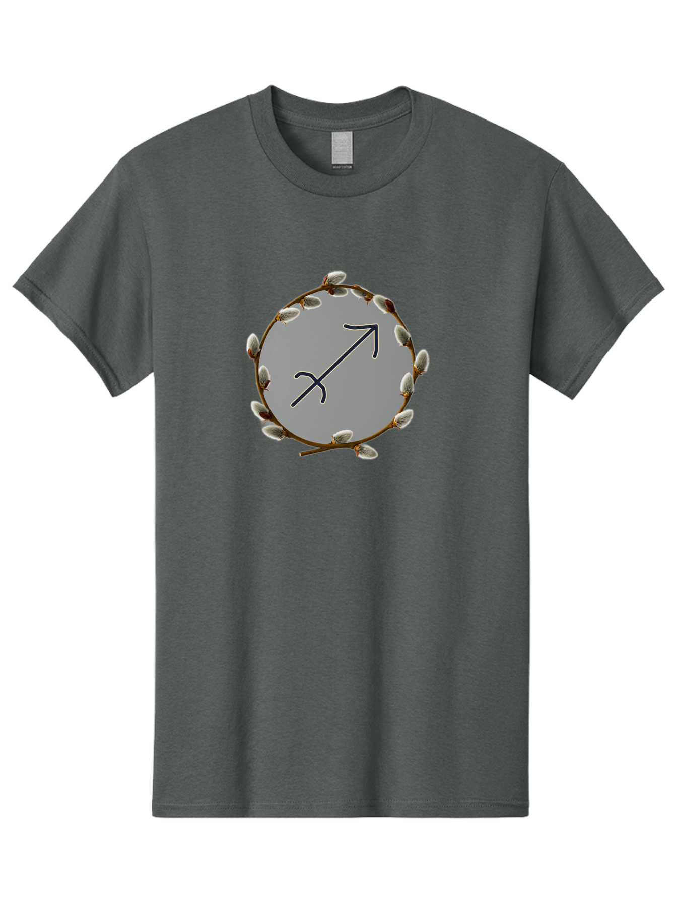 Sagittarius-Zodiac-Sign Men'S Graphic Tee, 100% Cotton, Comfortable Casual Summer Wear, Machine Washable, Sagittarius Zodiac Symbol, Astrology Sign, Arrow Symbol, Mystical Graphics, Spiritual Imagery, Esoteric Art Bae262