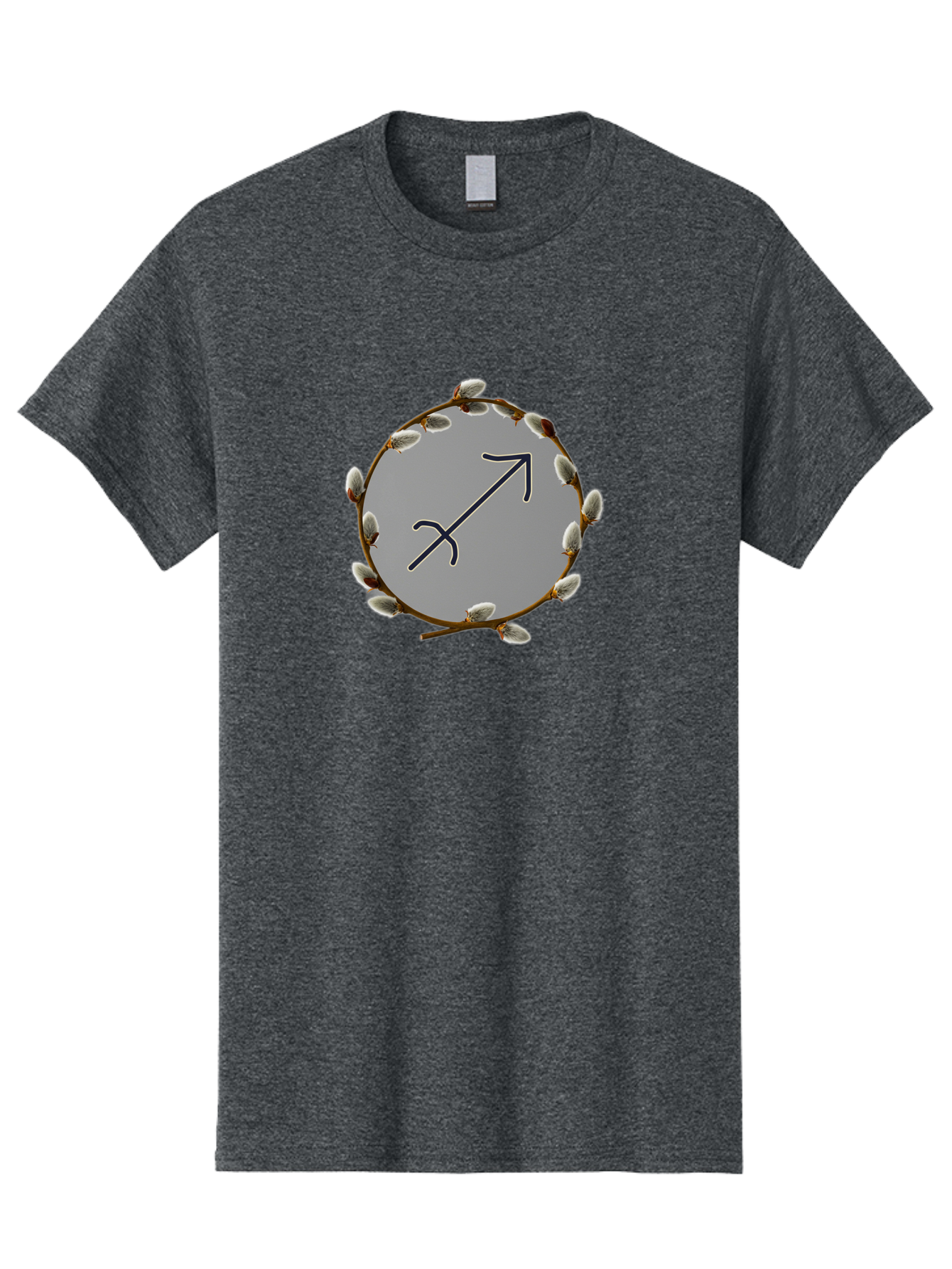 Sagittarius-Zodiac-Sign Men'S Graphic Tee, 100% Cotton, Comfortable Casual Summer Wear, Machine Washable, Sagittarius Zodiac Symbol, Astrology Sign, Arrow Symbol, Mystical Graphics, Spiritual Imagery, Esoteric Art Bae262