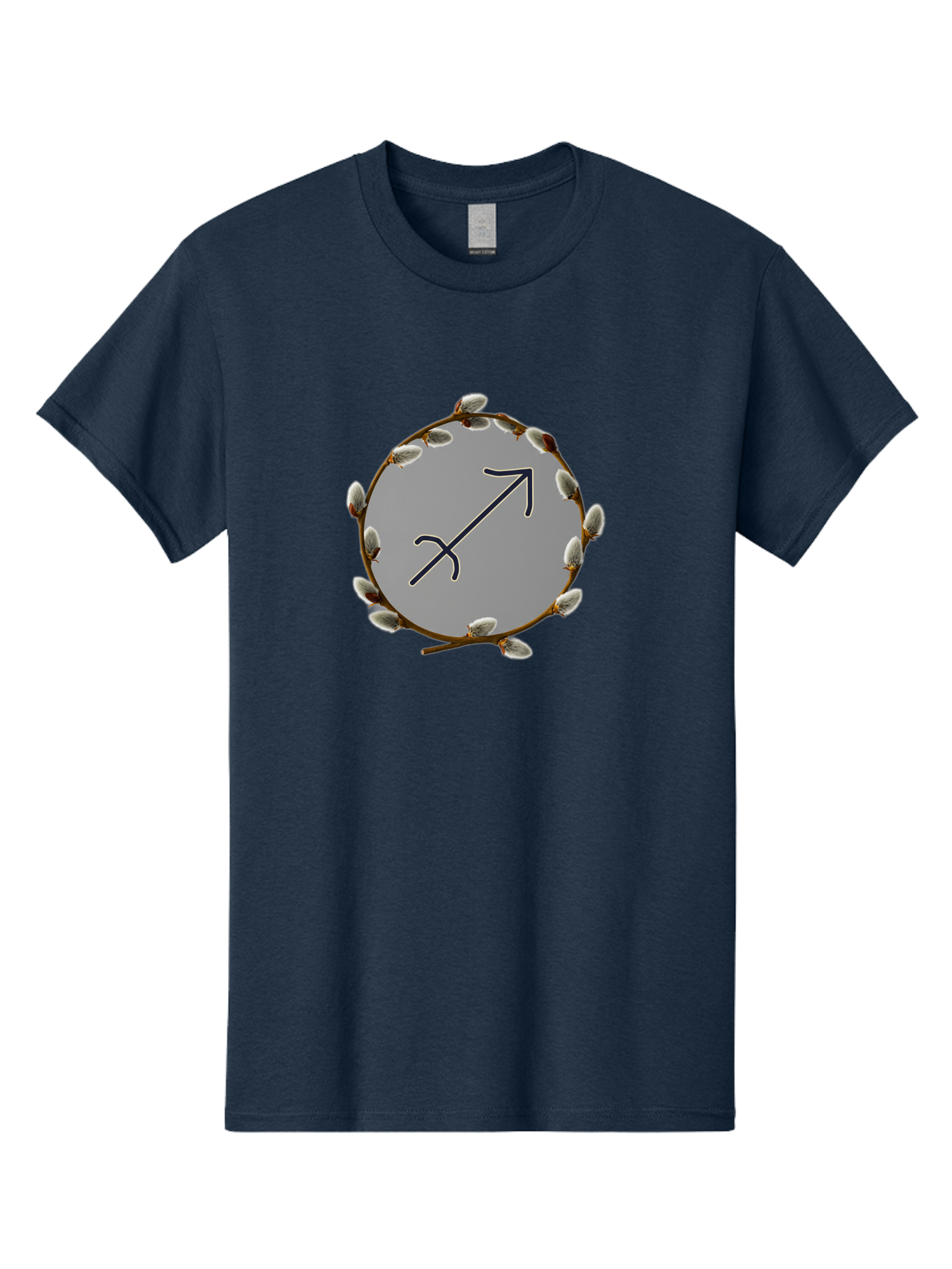 Sagittarius-Zodiac-Sign Men'S Graphic Tee, 100% Cotton, Comfortable Casual Summer Wear, Machine Washable, Sagittarius Zodiac Symbol, Astrology Sign, Arrow Symbol, Mystical Graphics, Spiritual Imagery, Esoteric Art Bae262
