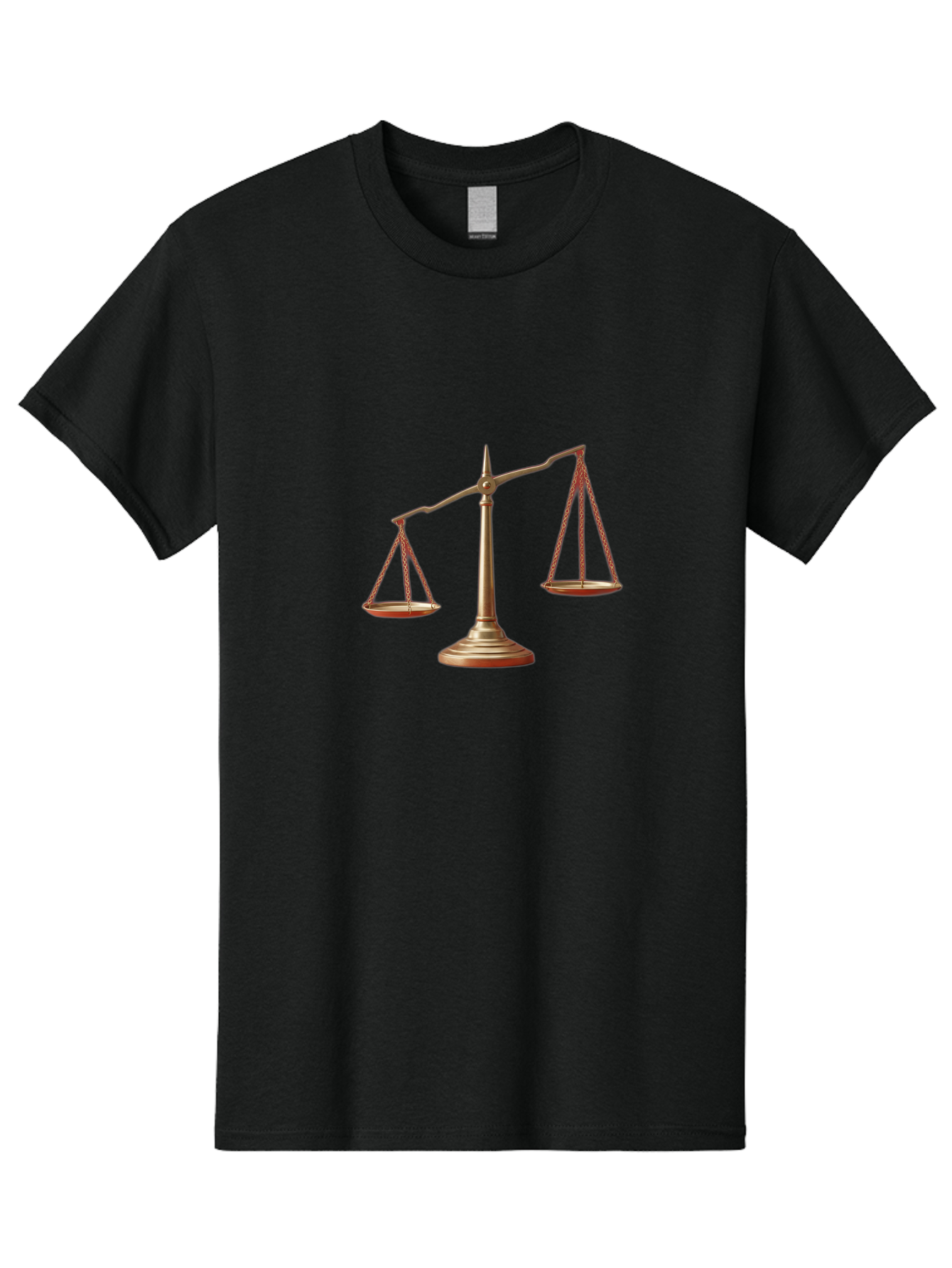 Scales-Of-Justice Men'S Graphic Tee, 100% Cotton, Comfortable Casual Summer Wear, Machine Washable, Justice Symbol, Balance Scale, Law And Order, Fairness, Equality, Legal Representation, Equilibrium Bae266