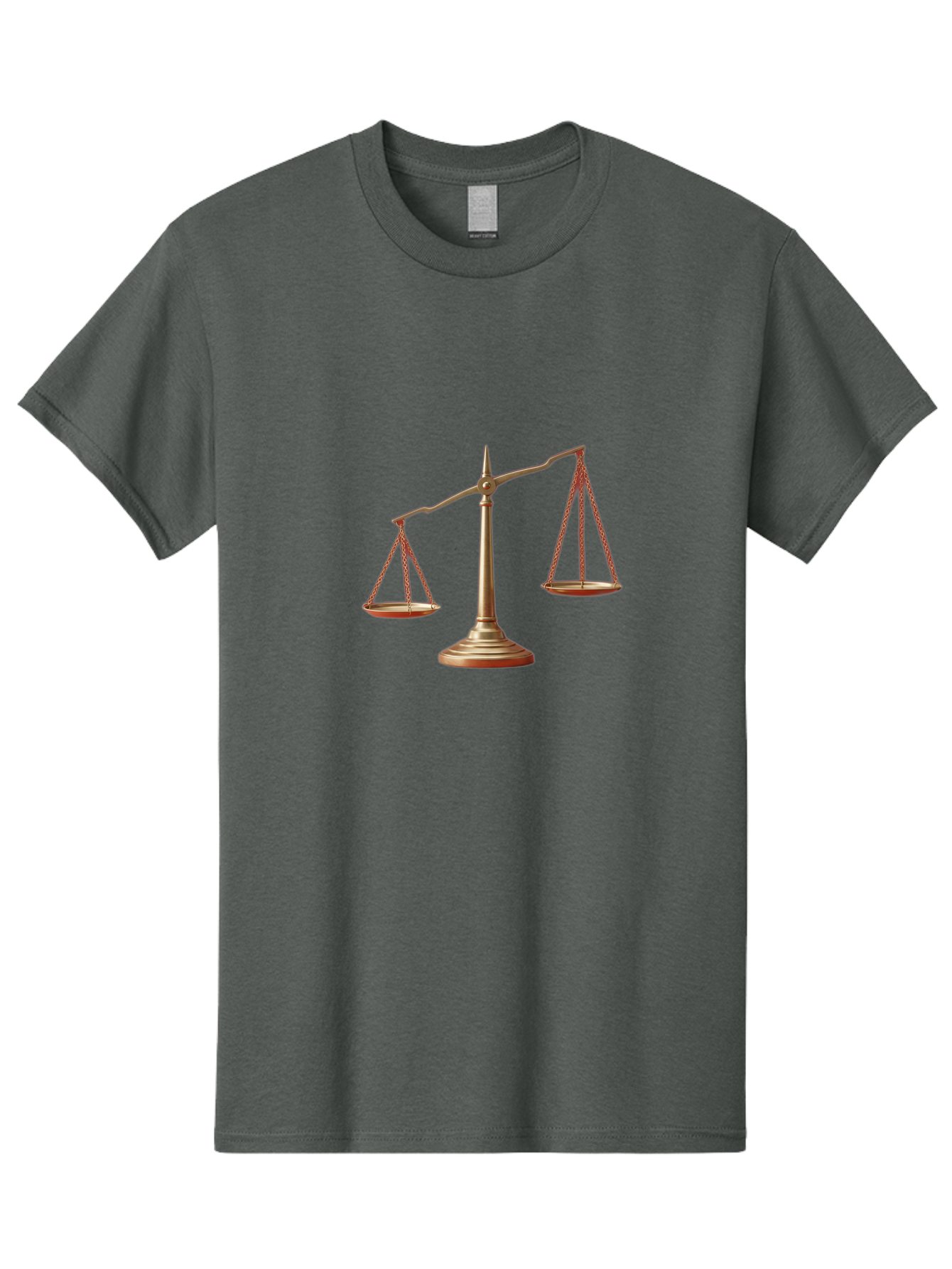 Scales-Of-Justice Men'S Graphic Tee, 100% Cotton, Comfortable Casual Summer Wear, Machine Washable, Justice Symbol, Balance Scale, Law And Order, Fairness, Equality, Legal Representation, Equilibrium Bae266