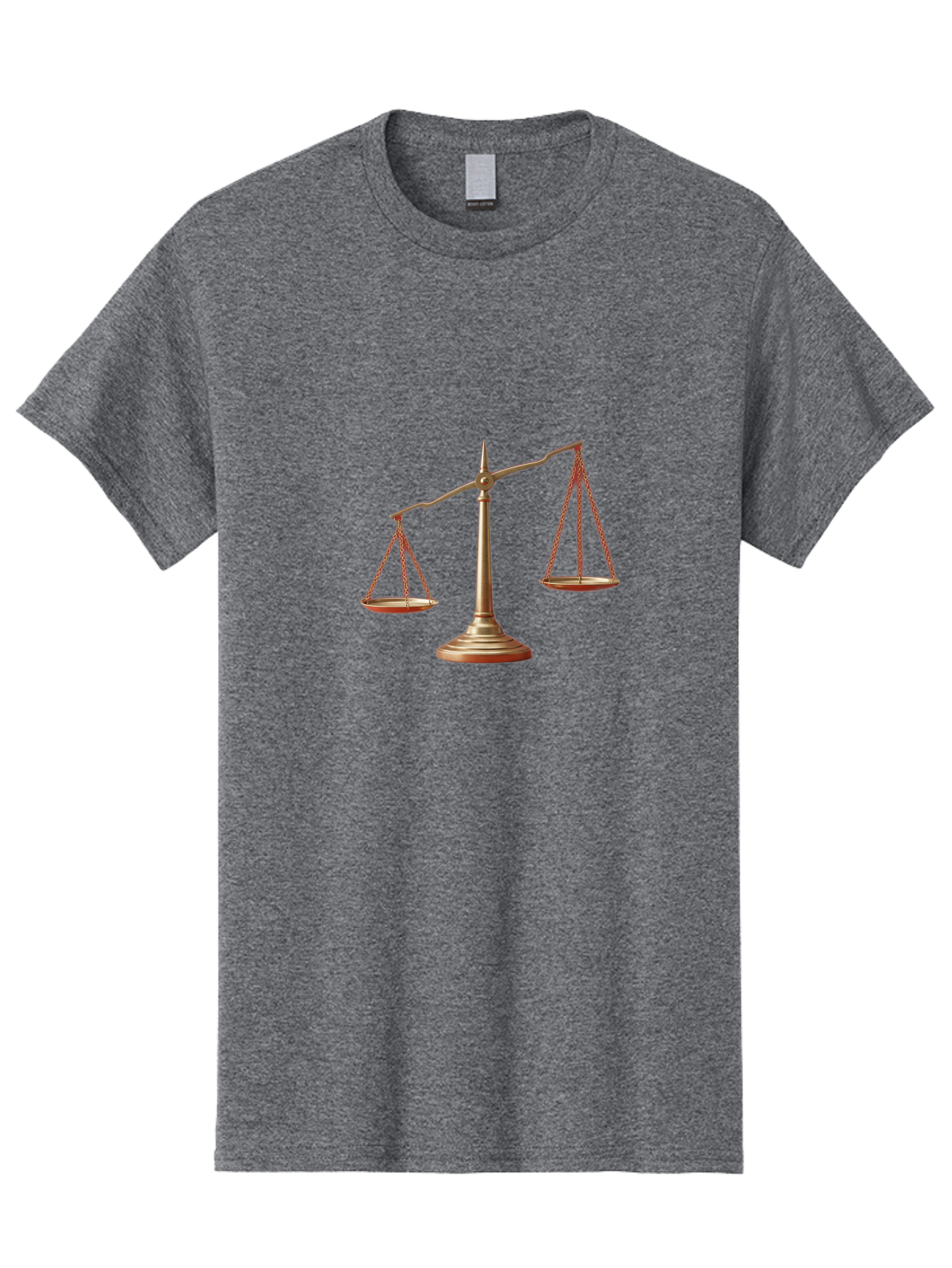 Scales-Of-Justice Men'S Graphic Tee, 100% Cotton, Comfortable Casual Summer Wear, Machine Washable, Justice Symbol, Balance Scale, Law And Order, Fairness, Equality, Legal Representation, Equilibrium Bae266