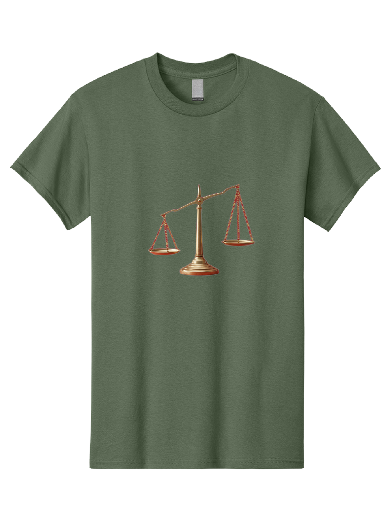 Scales-Of-Justice Men'S Graphic Tee, 100% Cotton, Comfortable Casual Summer Wear, Machine Washable, Justice Symbol, Balance Scale, Law And Order, Fairness, Equality, Legal Representation, Equilibrium Bae266