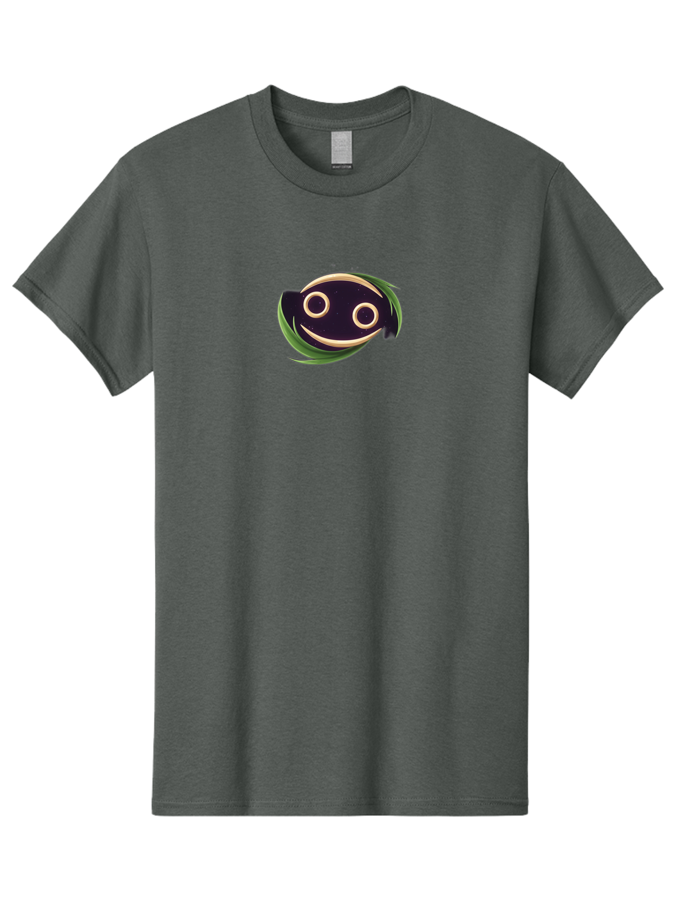 Smiley-Face-Logo Men'S Graphic Tee, 100% Cotton, Comfortable Casual Summer Wear, Machine Washable, Smiling Fish Logo, Cartoon Character Design, Playful Iconography, Simple Graphics, Friendly Face, Cute Illustration, Modern Branding Element, Bae284