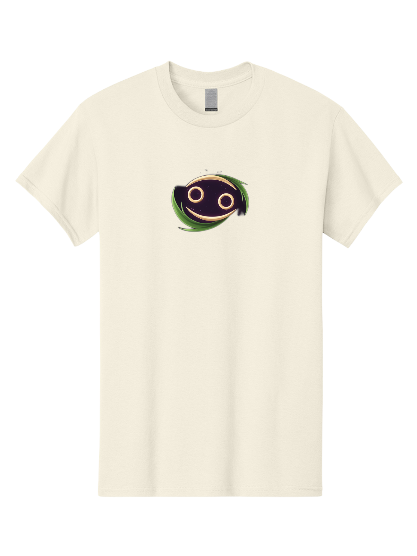 Smiley-Face-Logo Men'S Graphic Tee, 100% Cotton, Comfortable Casual Summer Wear, Machine Washable, Smiling Fish Logo, Cartoon Character Design, Playful Iconography, Simple Graphics, Friendly Face, Cute Illustration, Modern Branding Element, Bae284