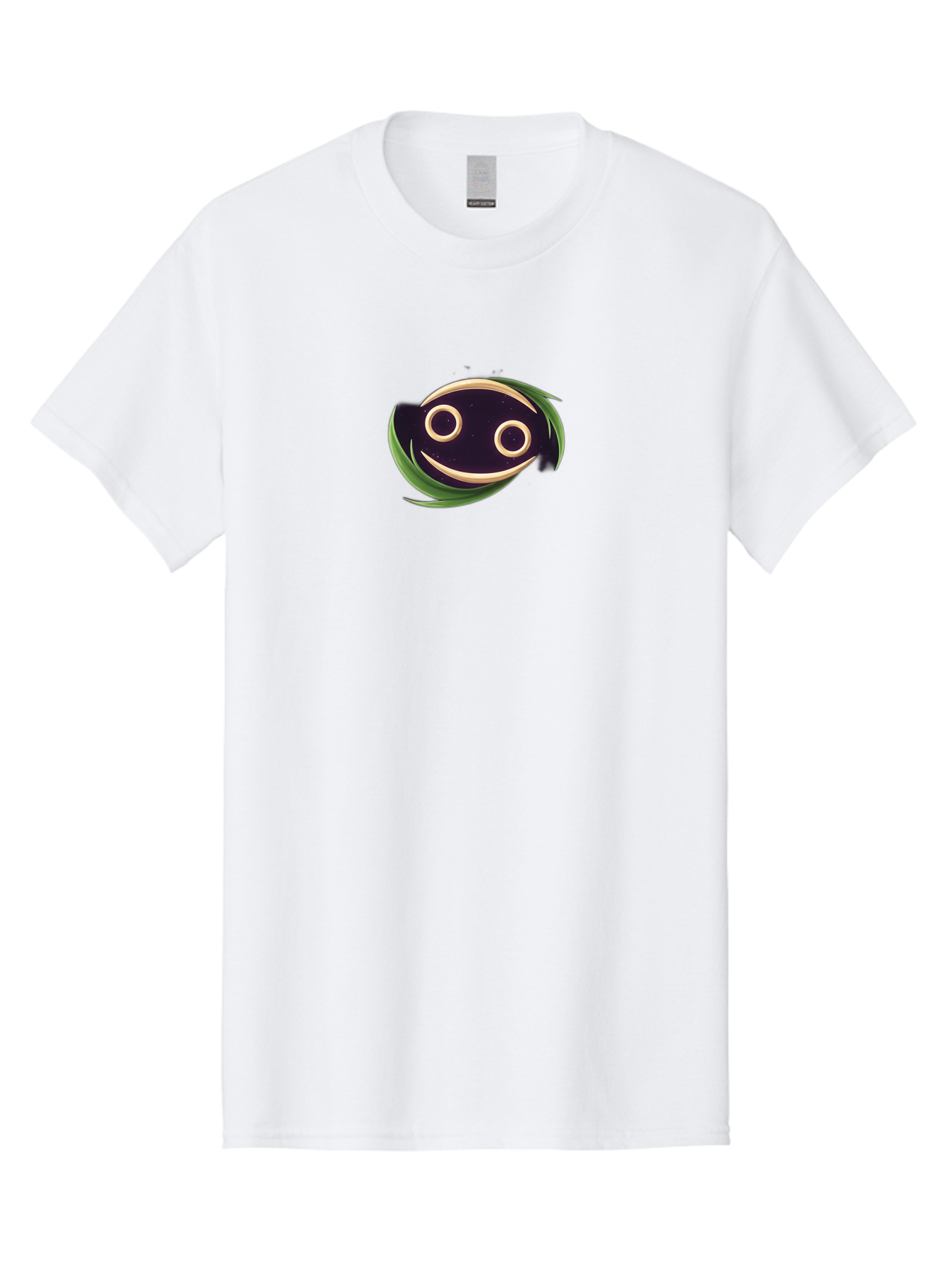 Smiley-Face-Logo Men'S Graphic Tee, 100% Cotton, Comfortable Casual Summer Wear, Machine Washable, Smiling Fish Logo, Cartoon Character Design, Playful Iconography, Simple Graphics, Friendly Face, Cute Illustration, Modern Branding Element, Bae284