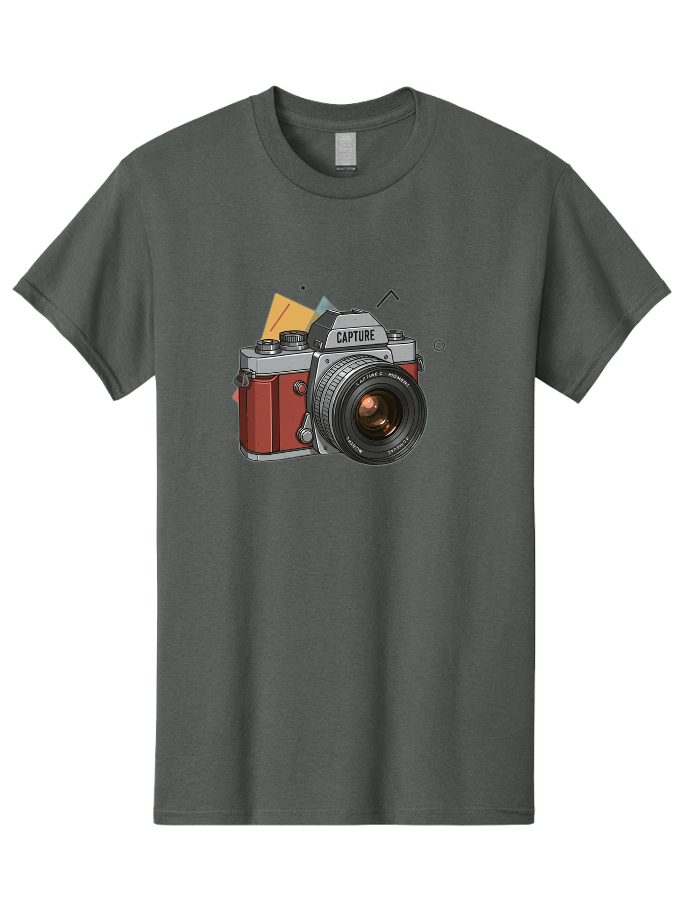 Capture-Camera Men'S Graphic Tee, 100% Cotton, Comfortable Casual Summer Wear, Machine Washable, Vintage Camera, Capture Moment, Photography Equipment, Capture The Moment, Dslr Camera, Camera Lens, Photography Accessories, Retro Camera Design, Bae384
