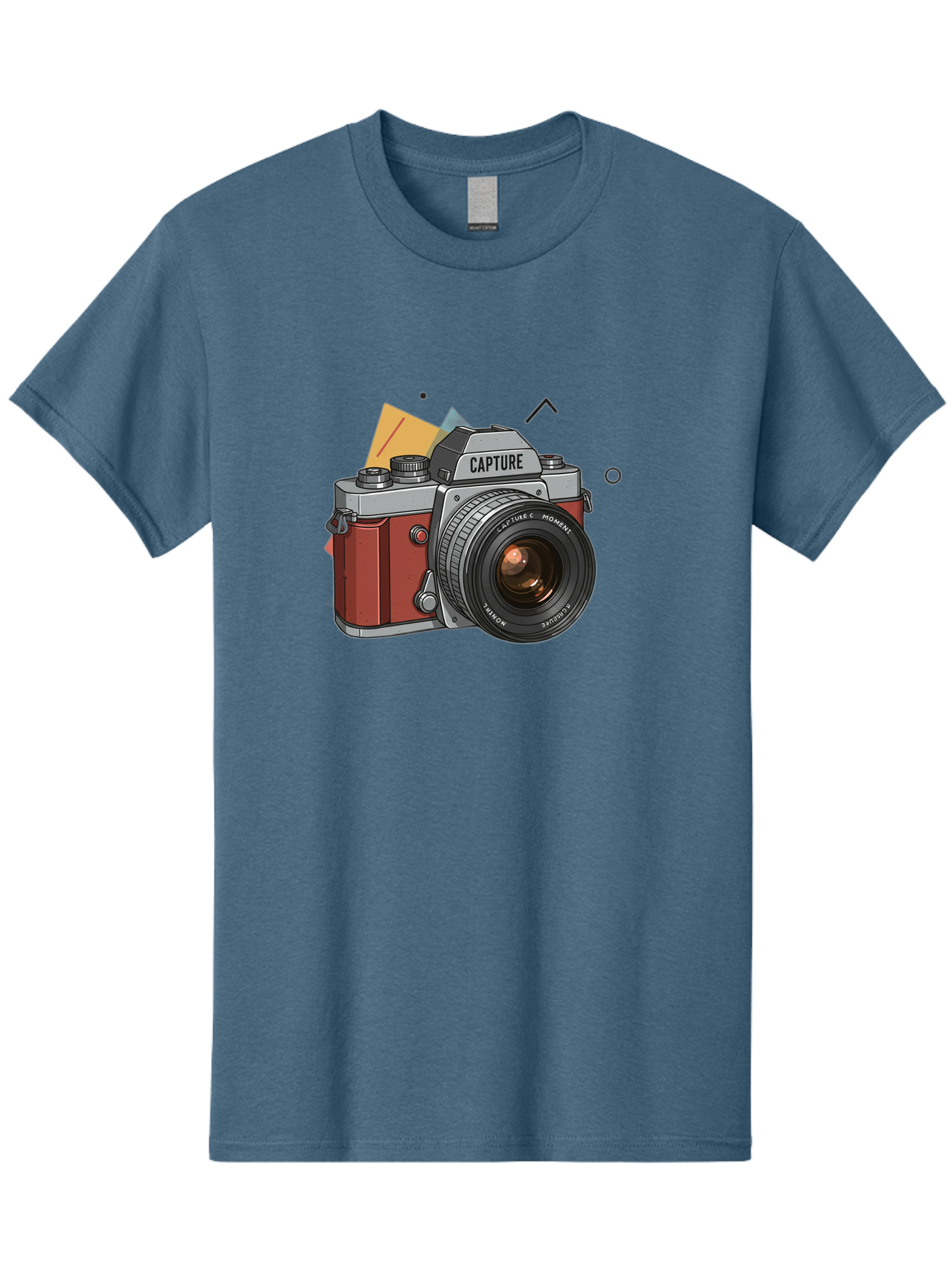 Capture-Camera Men'S Graphic Tee, 100% Cotton, Comfortable Casual Summer Wear, Machine Washable, Vintage Camera, Capture Moment, Photography Equipment, Capture The Moment, Dslr Camera, Camera Lens, Photography Accessories, Retro Camera Design, Bae384
