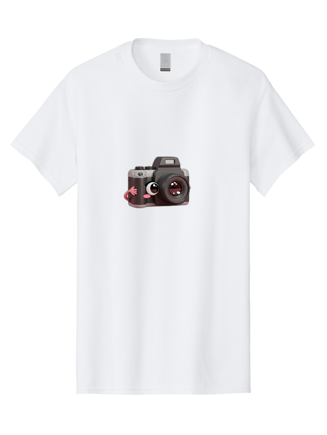 Cartoon-Camera Men'S Graphic Tee, 100% Cotton, Comfortable Casual Summer Wear, Machine Washable, Cartoon Camera, Digital Photography, Camera Character, Photography Equipment, Cute Camera, Camera Illustration, Camera Graphics, Photography Icon Bae387