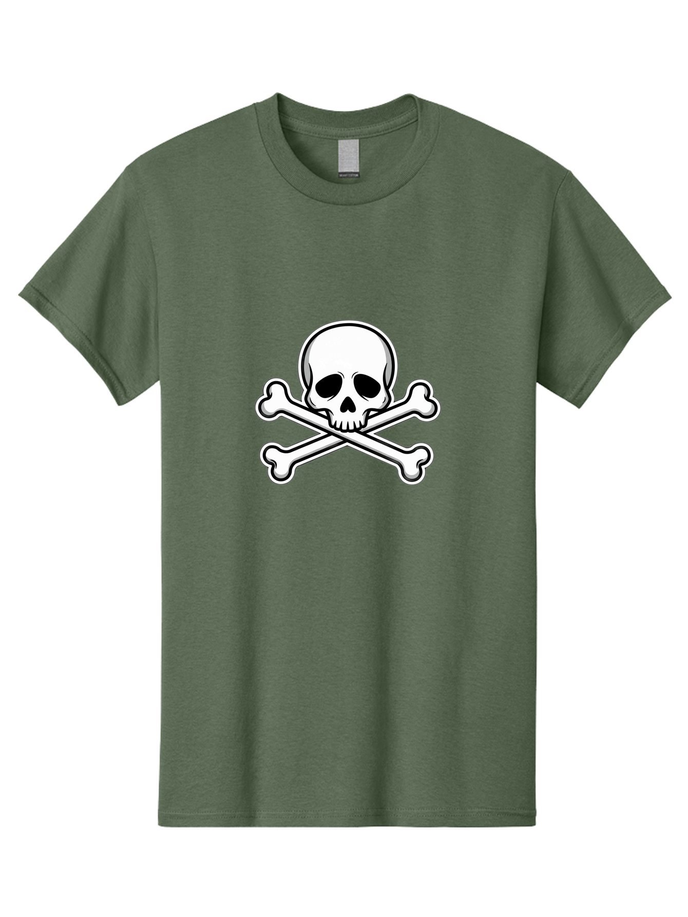 Jolly-Roger-Skull Men'S Graphic Tee, 100% Cotton, Comfortable Casual Summer Wear, Machine Washable, Skull And Crossbones, Pirate Symbol, Danger Sign, Warning Sign, Pirate Flag, Danger Alert, Caution Symbol Bae476