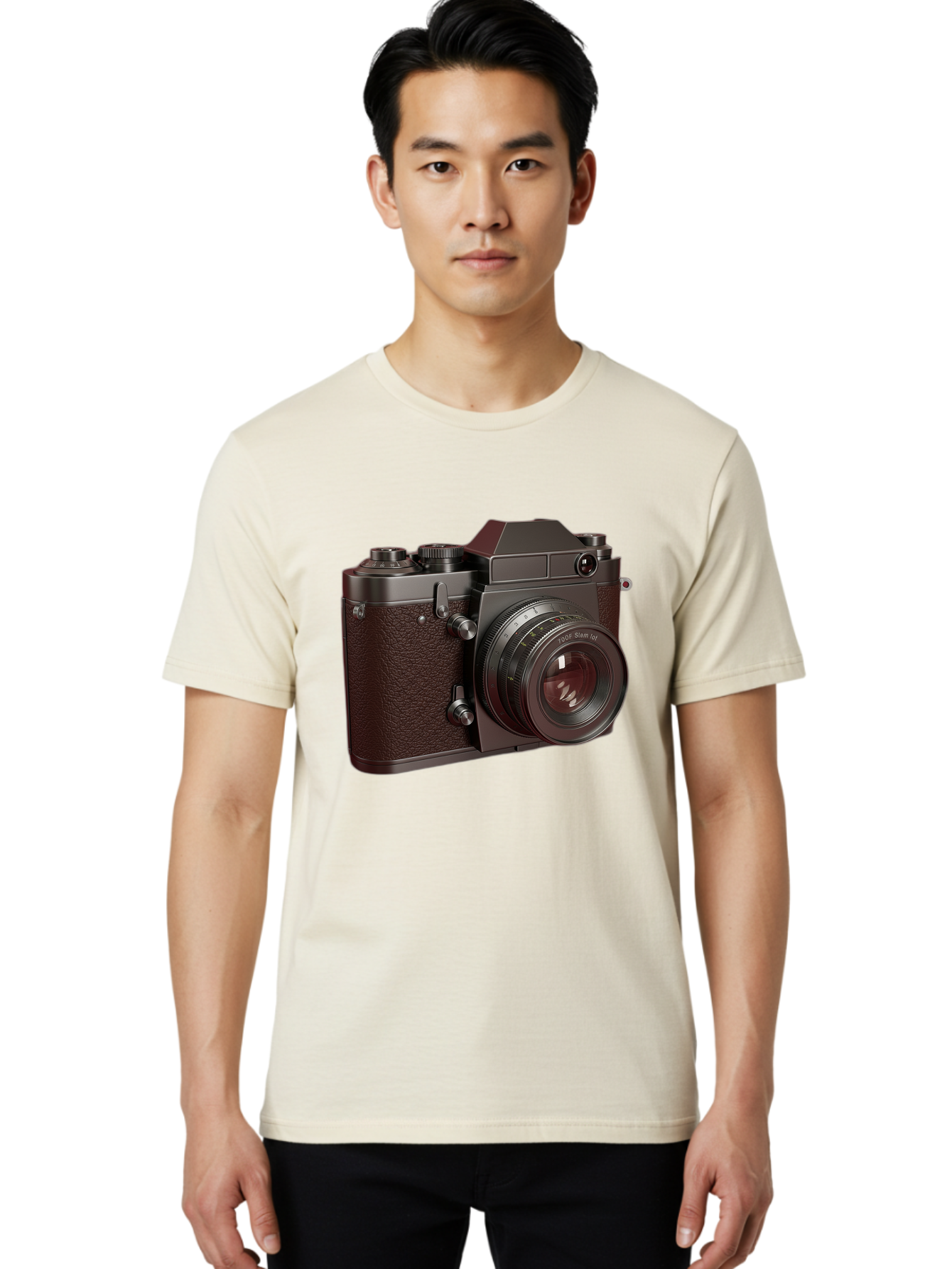 Leica-M6-1 Men'S Graphic Tee, 100% Cotton, Comfortable Casual Summer Wear, Machine Washable, Vintage Camera, Leica M6, Film Photography, Photography Equipment, Classic Design, Retro Style, Photography Gear, Camera Body, 35Mm Film Bae484