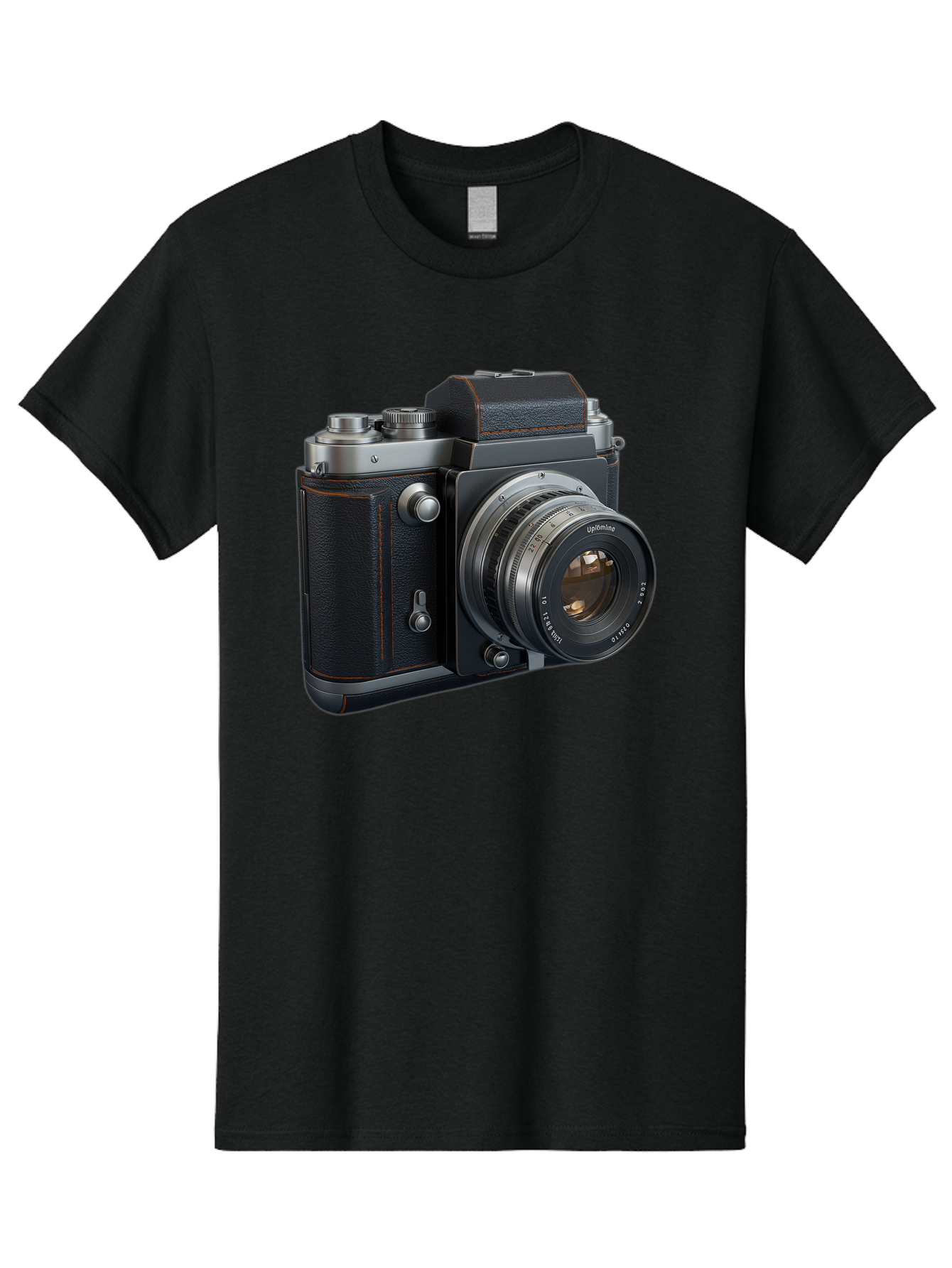 Leica-M6 Men'S Graphic Tee, 100% Cotton, Comfortable Casual Summer Wear, Machine Washable, Vintage Camera, Black Leather, Silver Accents, High-End Photography Equipment, Classic Design, Film Camera, Leica M6, Photography Gear, Retro Style Bae485