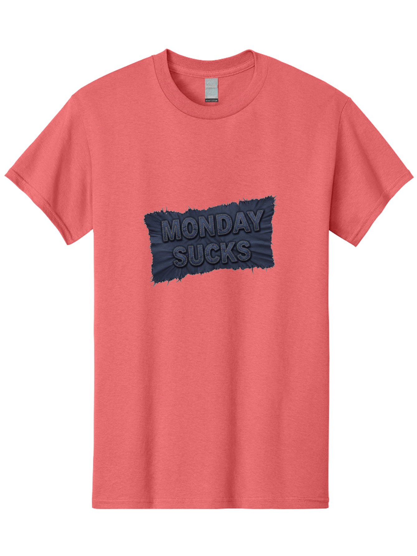 Monday-Sucks Men'S Graphic Tee, 100% Cotton, Comfortable Casual Summer Wear, Machine Washable, Motivation, Monday Blues, Negative Vibes, Motivational Quote, Funny Saying, Humor, Meme, Grunge Style, Bold Text, Inspirational Phrase Bae535