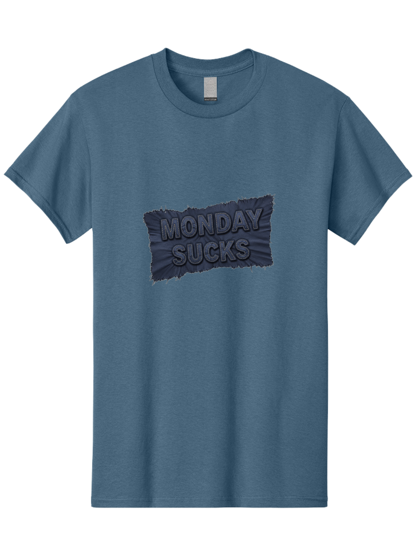 Monday-Sucks Men'S Graphic Tee, 100% Cotton, Comfortable Casual Summer Wear, Machine Washable, Motivation, Monday Blues, Negative Vibes, Motivational Quote, Funny Saying, Humor, Meme, Grunge Style, Bold Text, Inspirational Phrase Bae535