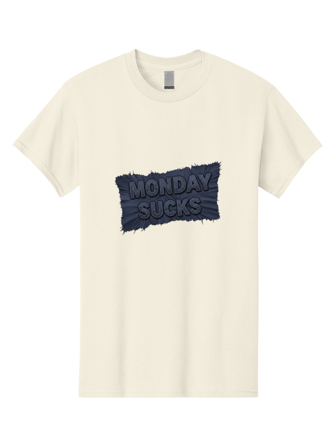 Monday-Sucks Men'S Graphic Tee, 100% Cotton, Comfortable Casual Summer Wear, Machine Washable, Motivation, Monday Blues, Negative Vibes, Motivational Quote, Funny Saying, Humor, Meme, Grunge Style, Bold Text, Inspirational Phrase Bae535