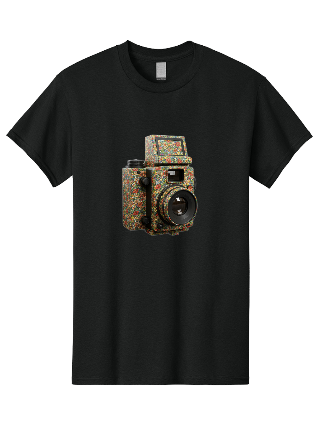 Multicolored-Camera Men'S Graphic Tee, 100% Cotton, Comfortable Casual Summer Wear, Machine Washable, Multicolored Paint Splatters, Artistic Camera Design, Vibrant Decor, Photography Equipment, Creative Expression, Unique Art Piece, Bae565