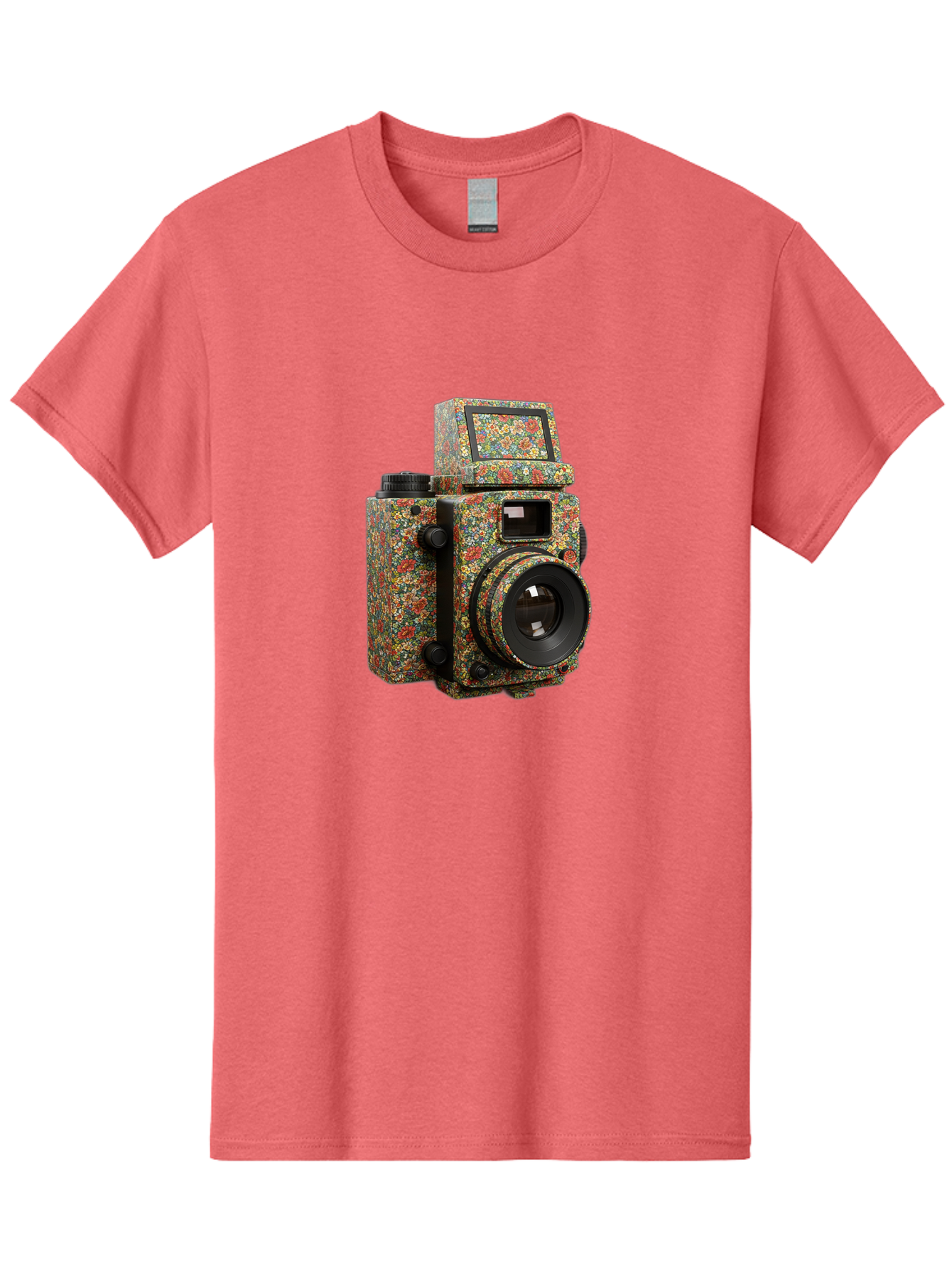 Multicolored-Camera Men'S Graphic Tee, 100% Cotton, Comfortable Casual Summer Wear, Machine Washable, Multicolored Paint Splatters, Artistic Camera Design, Vibrant Decor, Photography Equipment, Creative Expression, Unique Art Piece, Bae565