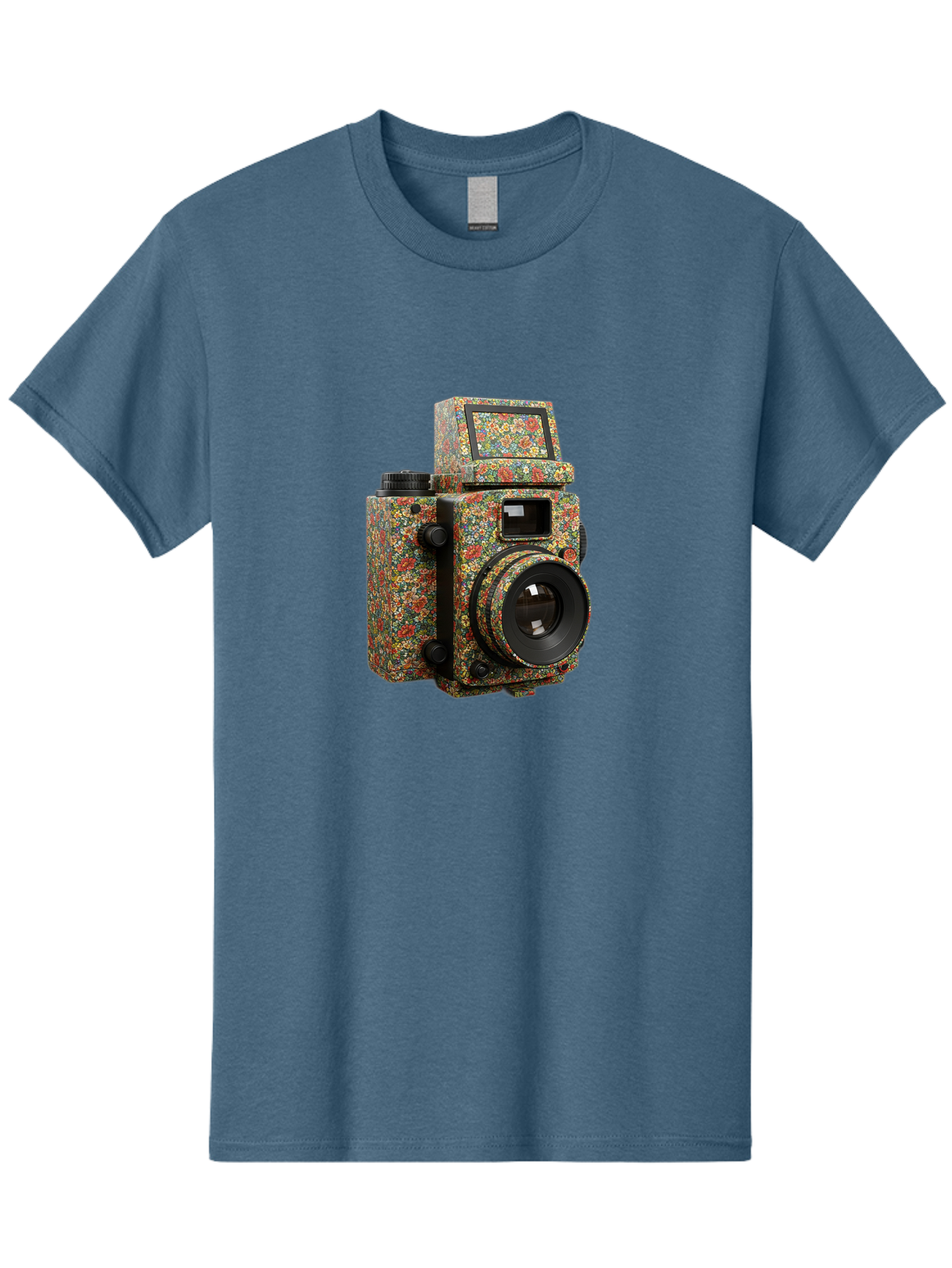 Multicolored-Camera Men'S Graphic Tee, 100% Cotton, Comfortable Casual Summer Wear, Machine Washable, Multicolored Paint Splatters, Artistic Camera Design, Vibrant Decor, Photography Equipment, Creative Expression, Unique Art Piece, Bae565