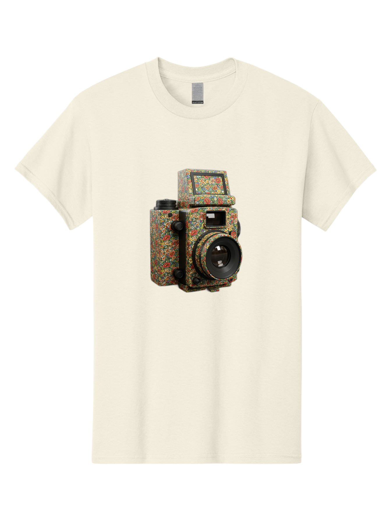 Multicolored-Camera Men'S Graphic Tee, 100% Cotton, Comfortable Casual Summer Wear, Machine Washable, Multicolored Paint Splatters, Artistic Camera Design, Vibrant Decor, Photography Equipment, Creative Expression, Unique Art Piece, Bae565