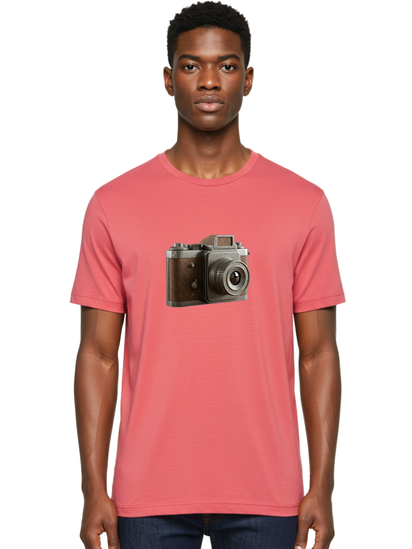 Old-Camera-1 Men'S Graphic Tee, 100% Cotton, Comfortable Casual Summer Wear, Machine Washable, Vintage Camera, Retro Photography, Antique Camera, Old Camera, Photography Equipment, Camera Lens, Classic Design, Nostalgic Feel, Bae570