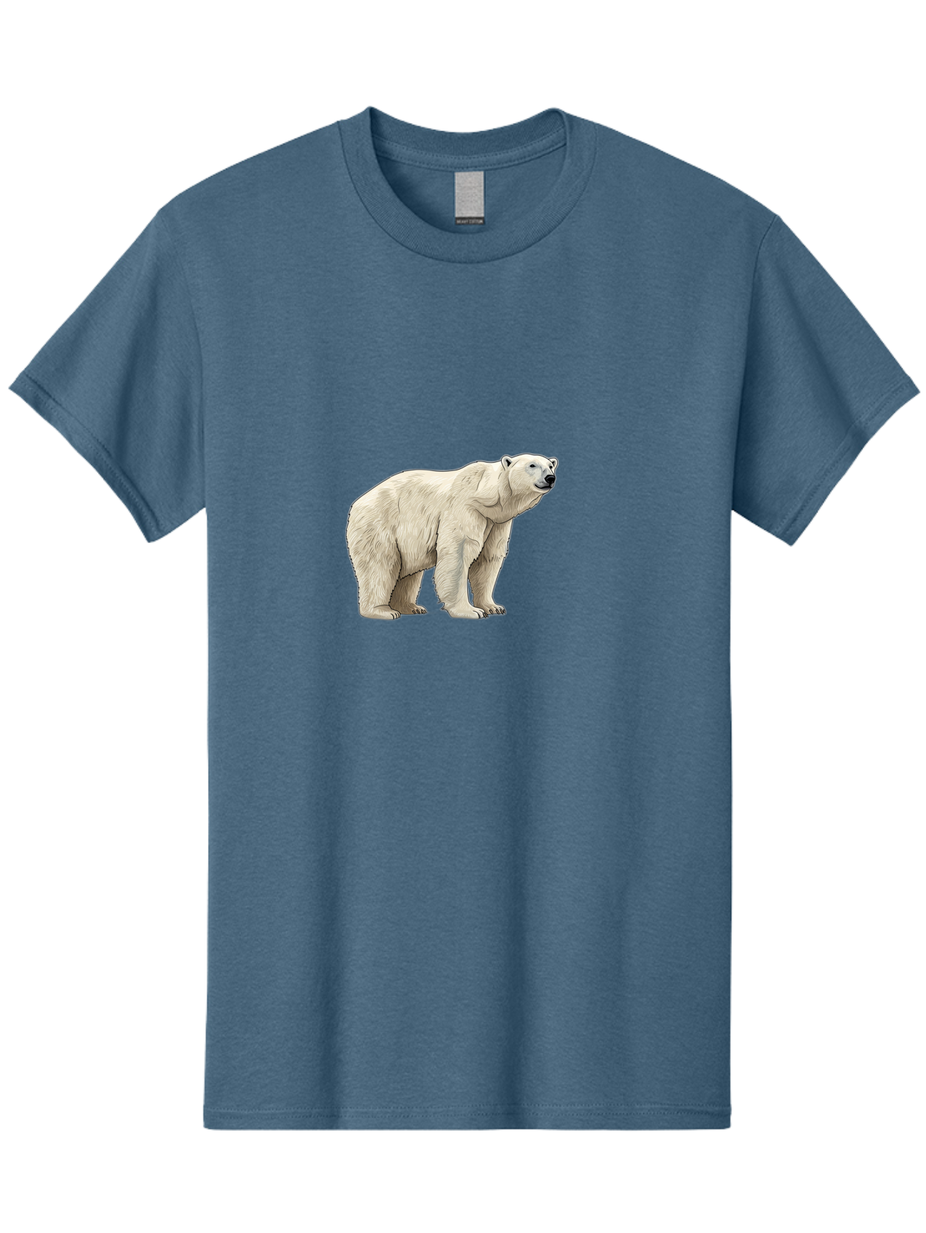Polar-Bear-6 Men'S Graphic Tee, 100% Cotton, Comfortable Casual Summer Wear, Machine Washable, White Polar Bear, Arctic Wildlife, Large Mammal, Furry Creature, Carnivorous Animal, Majestic Creature, Wildlife Conservation, Polar Bear Species, Bae643