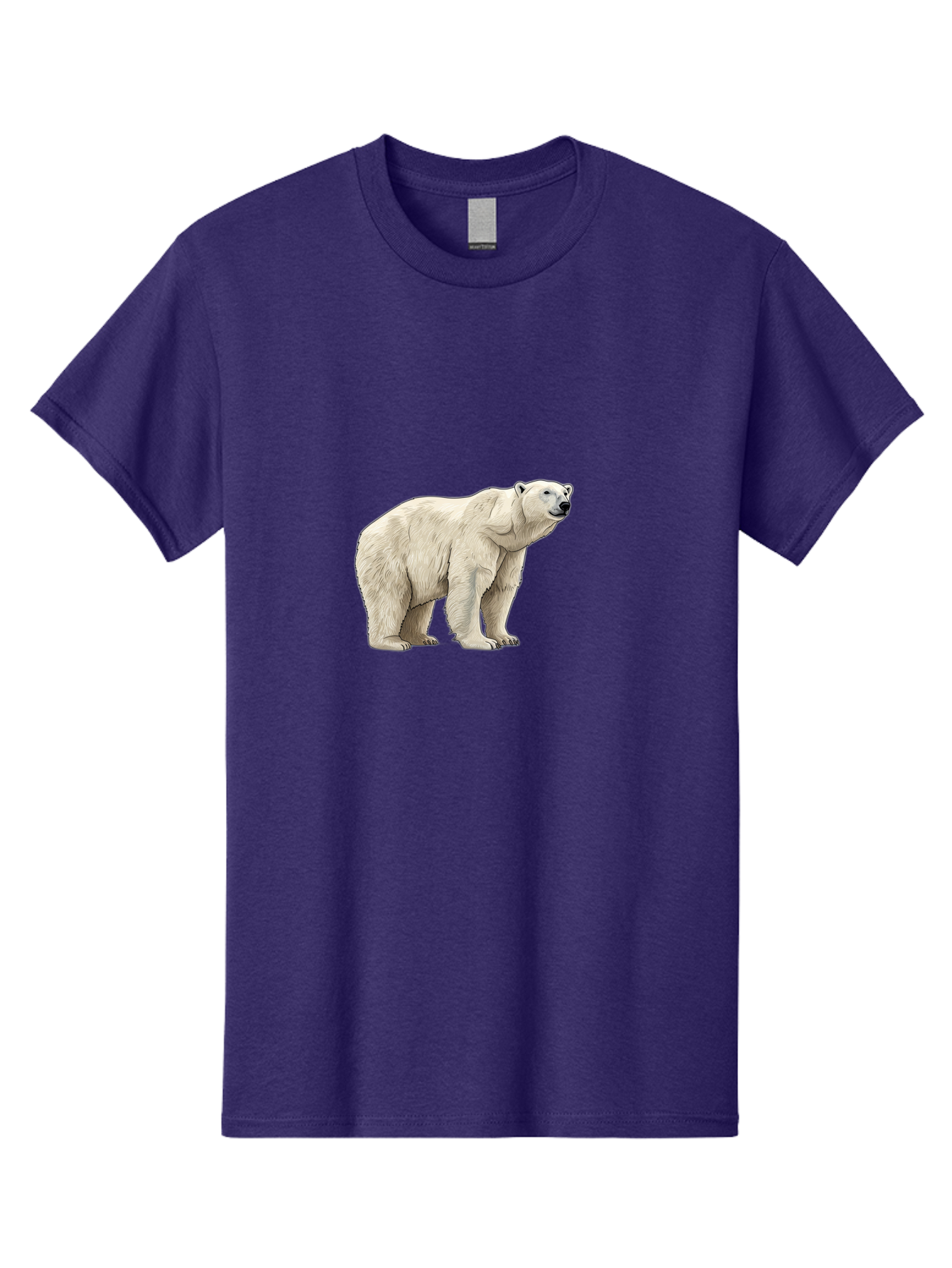 Polar-Bear-6 Men'S Graphic Tee, 100% Cotton, Comfortable Casual Summer Wear, Machine Washable, White Polar Bear, Arctic Wildlife, Large Mammal, Furry Creature, Carnivorous Animal, Majestic Creature, Wildlife Conservation, Polar Bear Species, Bae643