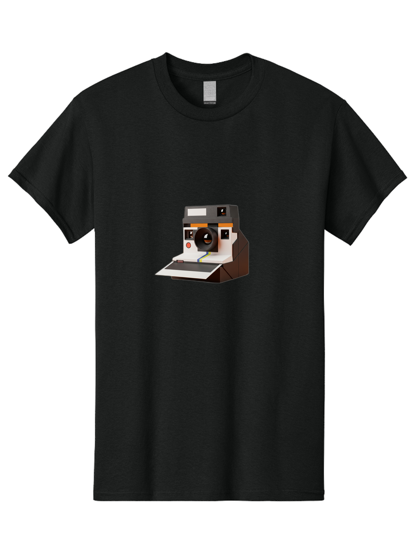 Polaroid-Camera-8 Men'S Graphic Tee, 100% Cotton, Comfortable Casual Summer Wear, Machine Washable, Vintage Camera, Instant Photography, Retro Technology, Analog Camera, Nostalgic Design, Photography Equipment, Classic Style Bae688