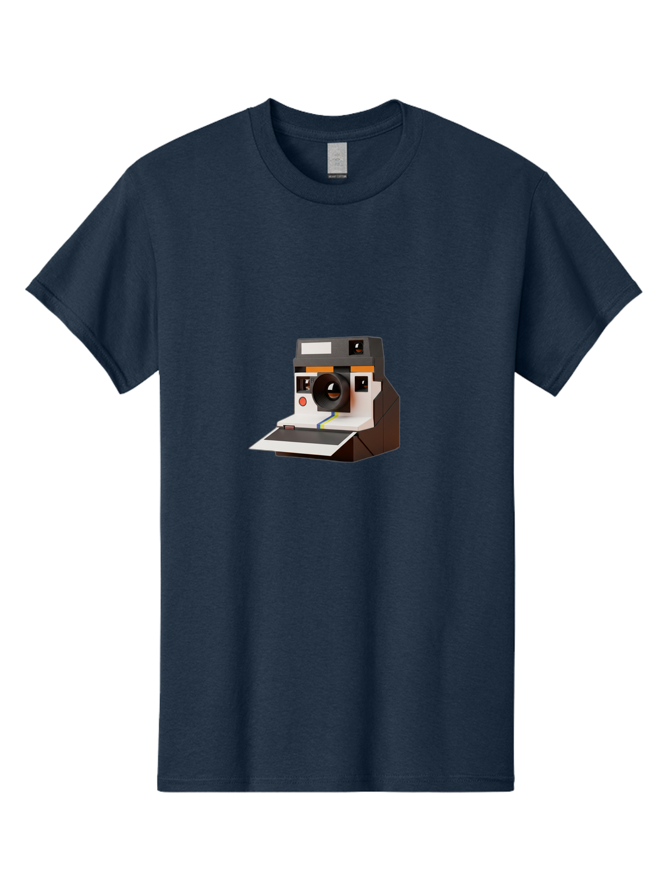 Polaroid-Camera-8 Men'S Graphic Tee, 100% Cotton, Comfortable Casual Summer Wear, Machine Washable, Vintage Camera, Instant Photography, Retro Technology, Analog Camera, Nostalgic Design, Photography Equipment, Classic Style Bae688