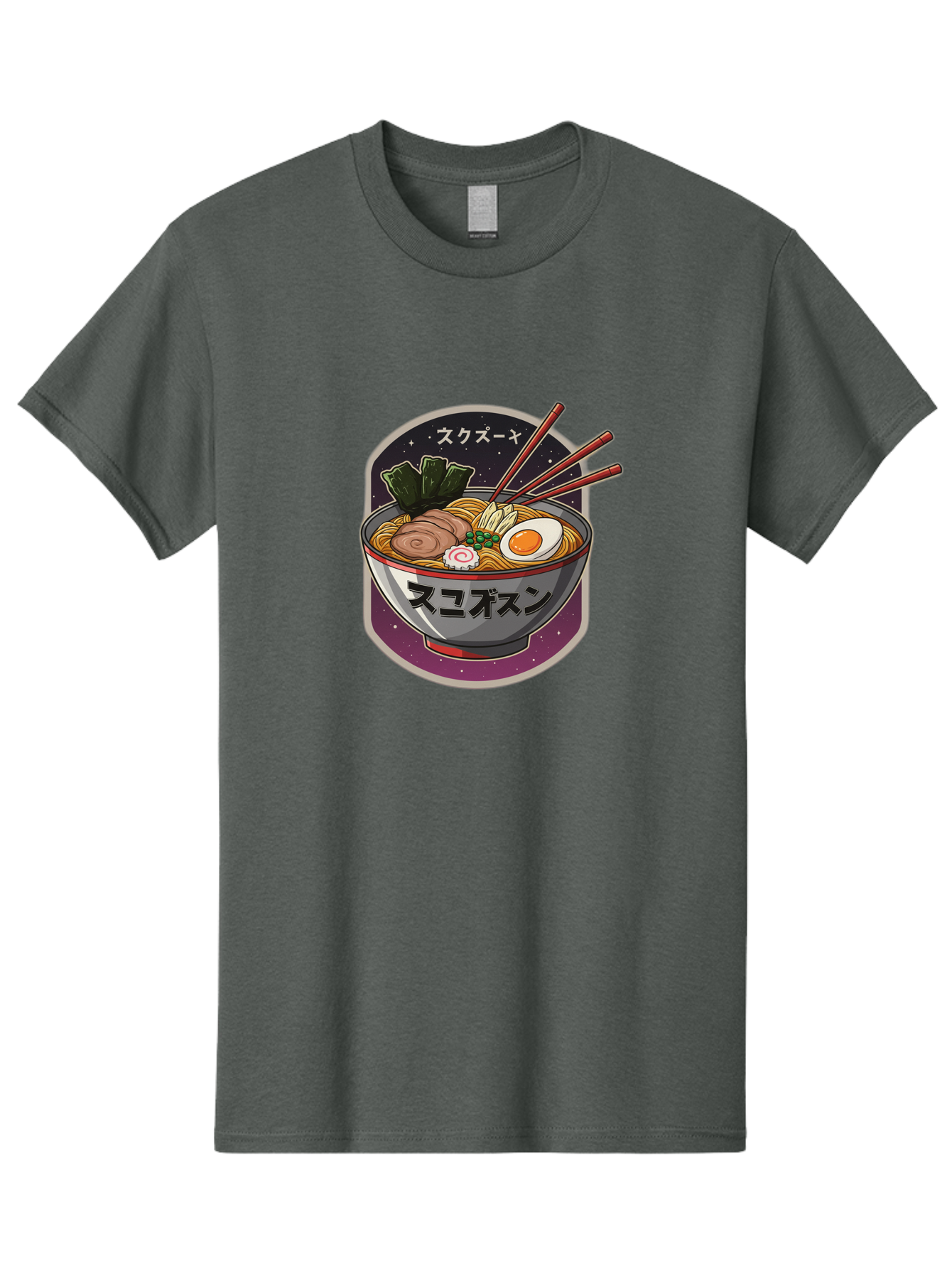 Ramen-6 Men'S Graphic Tee, 100% Cotton, Comfortable Casual Summer Wear, Machine Washable, Steaming Bowl Of Ramen, Noodles, Sliced Pork, Boiled Egg, Green Onions, Seaweed, Chopsticks, Japanese Cuisine, Asian Food, Comfort Meal, Savory Flavors, Bae703