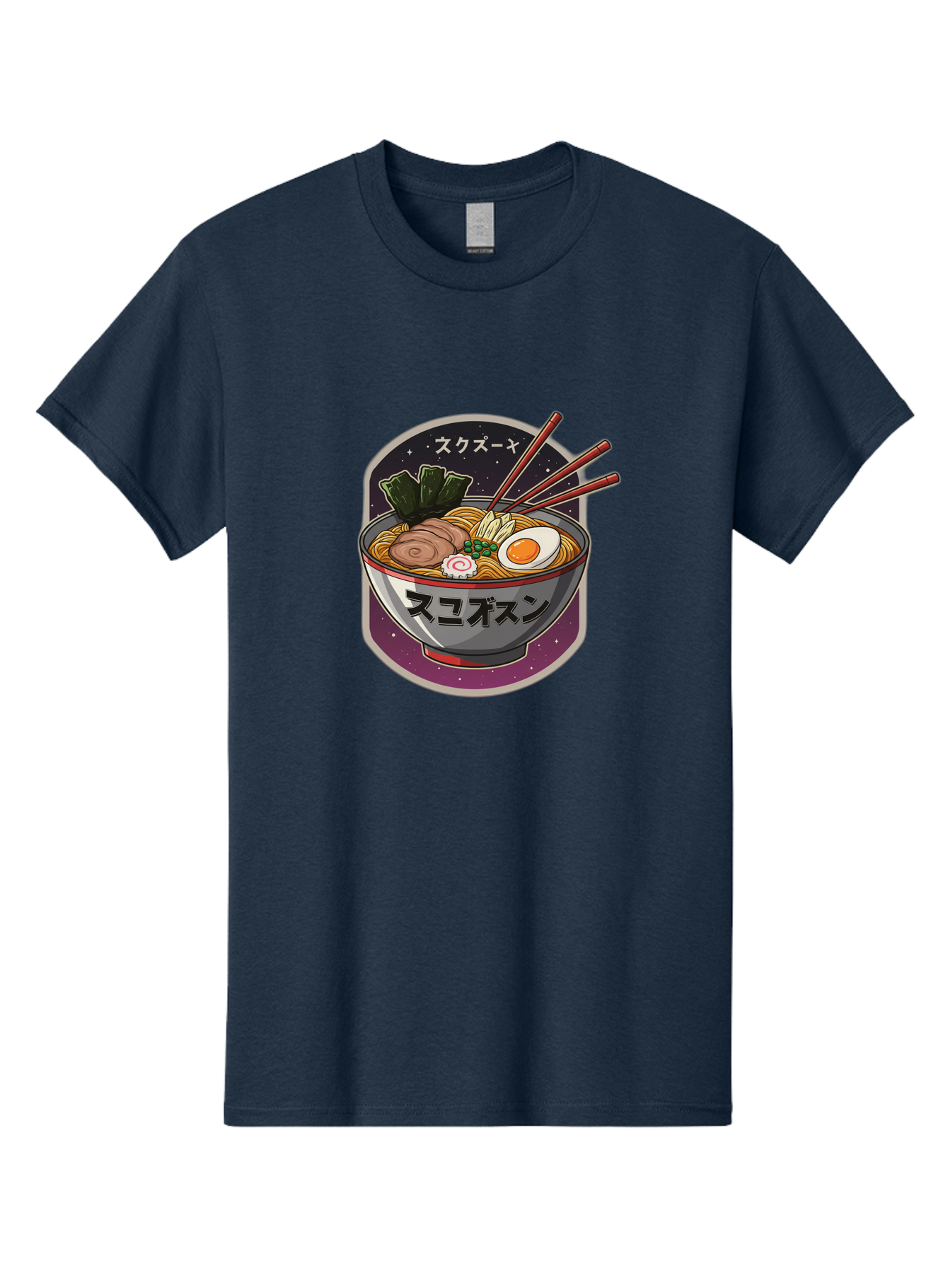 Ramen-6 Men'S Graphic Tee, 100% Cotton, Comfortable Casual Summer Wear, Machine Washable, Steaming Bowl Of Ramen, Noodles, Sliced Pork, Boiled Egg, Green Onions, Seaweed, Chopsticks, Japanese Cuisine, Asian Food, Comfort Meal, Savory Flavors, Bae703