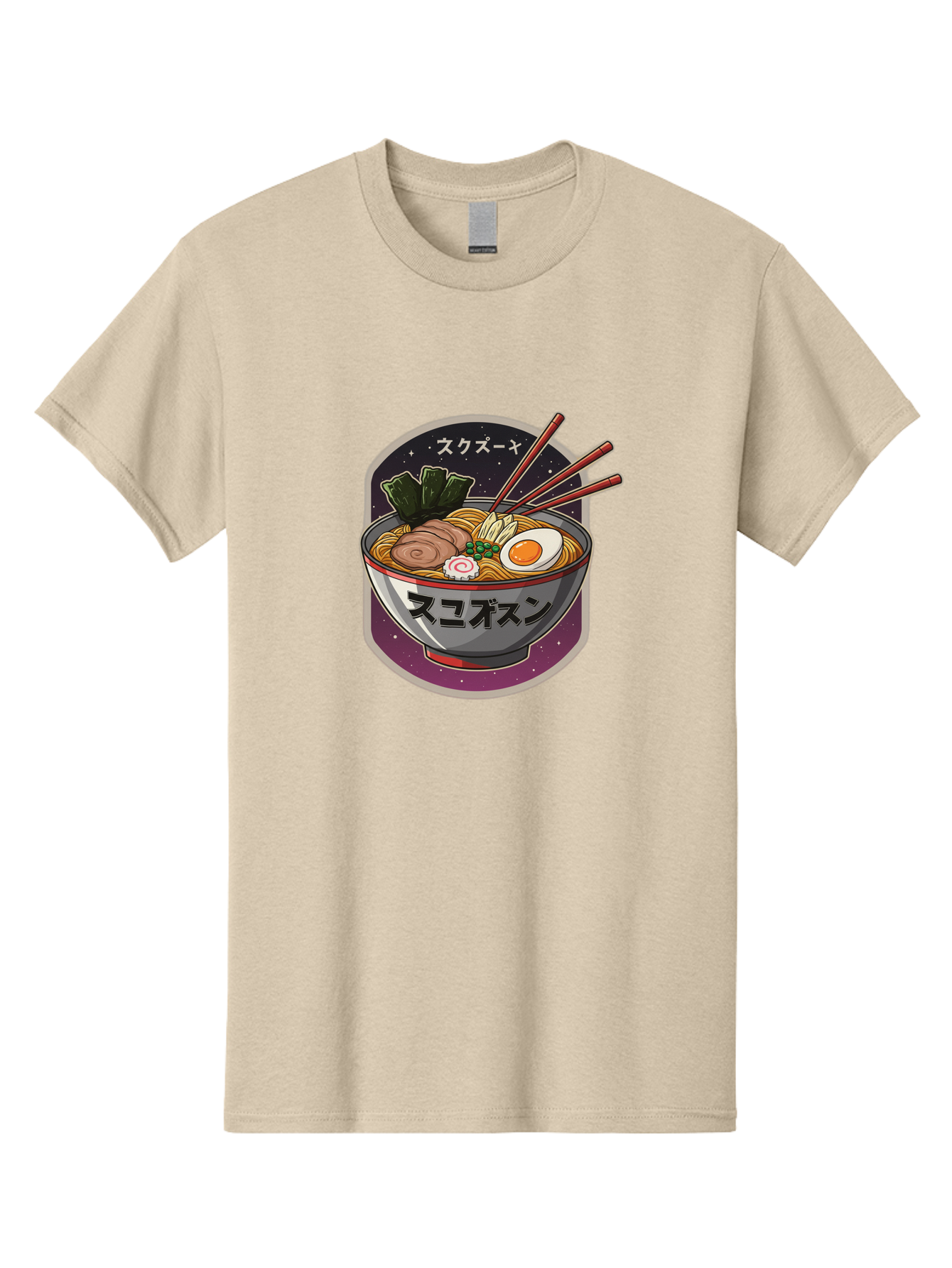 Ramen-6 Men'S Graphic Tee, 100% Cotton, Comfortable Casual Summer Wear, Machine Washable, Steaming Bowl Of Ramen, Noodles, Sliced Pork, Boiled Egg, Green Onions, Seaweed, Chopsticks, Japanese Cuisine, Asian Food, Comfort Meal, Savory Flavors, Bae703