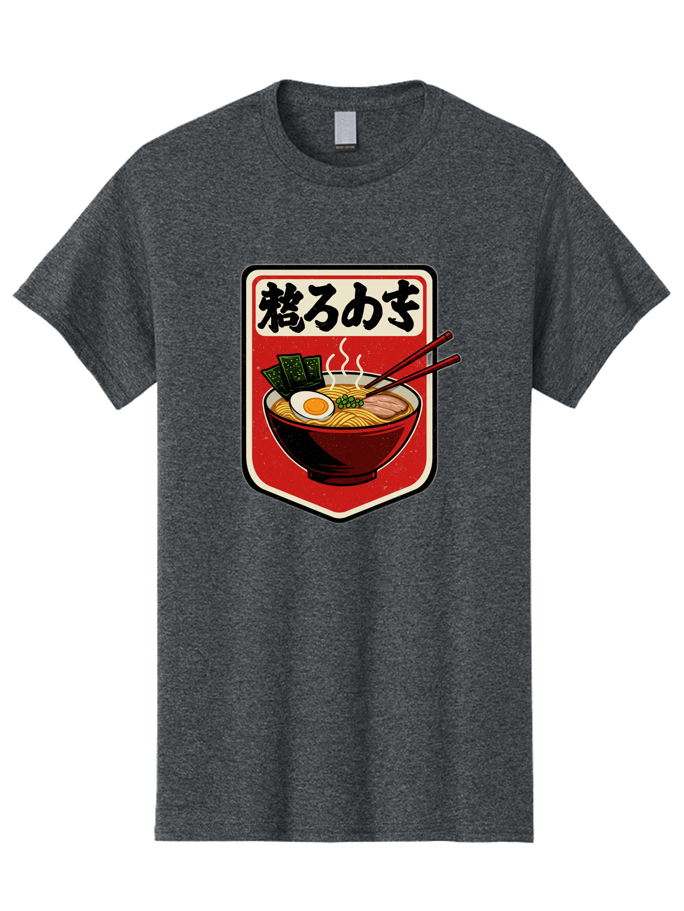 Ramen-Bowl-Aesthetic Men'S Graphic Tee, 100% Cotton, Comfortable Casual Summer Wear, Machine Washable, Steaming Hot Ramen, Japanese Cuisine, Noodle Soup, Egg And Seaweed Toppings, Chopsticks, Kakarou Mushi, Savory Broth, Asian Food, Bae712