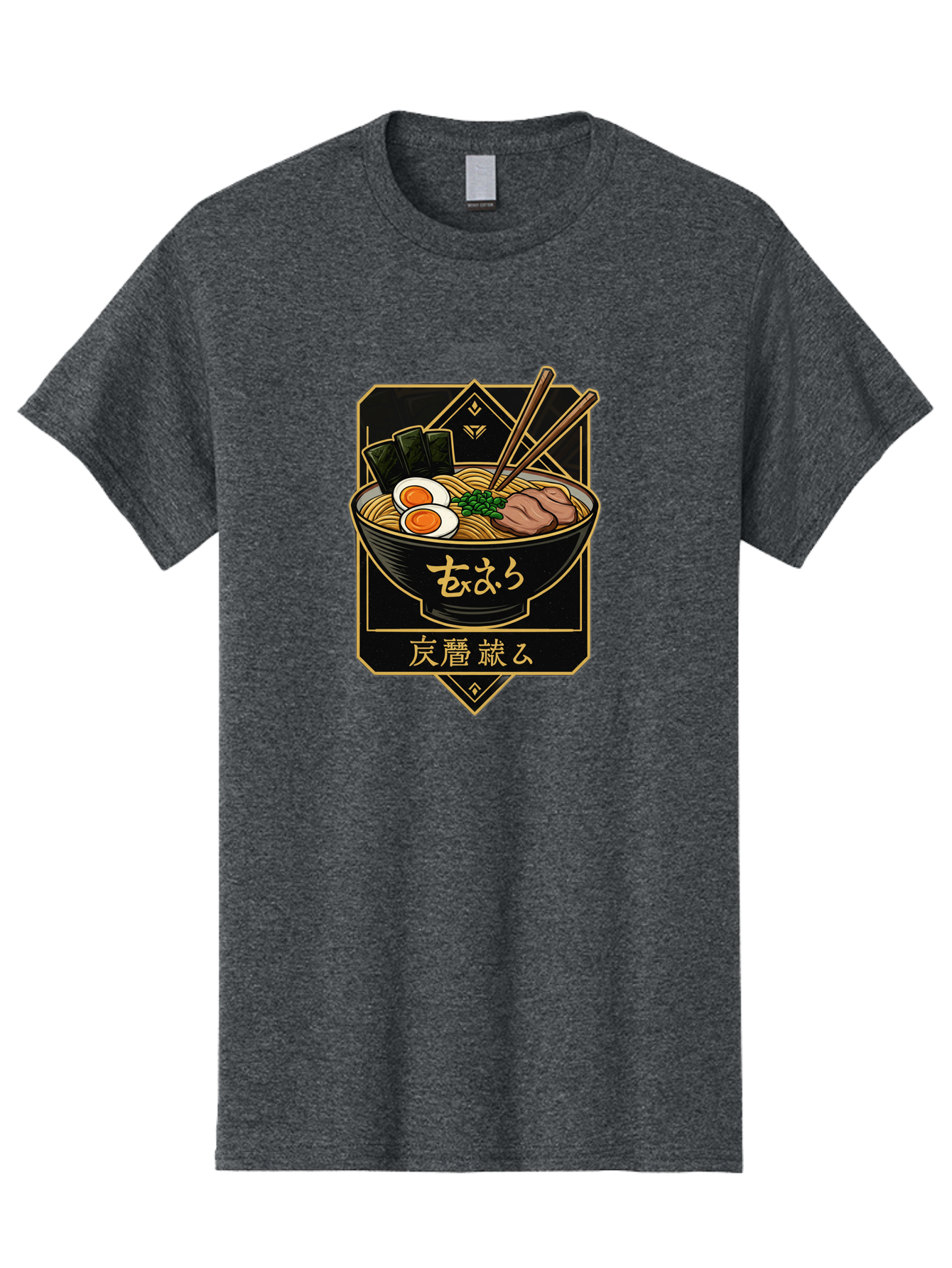 Ramen-Noodles-2 Men'S Graphic Tee, 100% Cotton, Comfortable Casual Summer Wear, Machine Washable, Bowl Of Ramen, Japanese Noodles, Soft-Boiled Egg, Seaweed, Pork Slices, Chopsticks, Japanese Cuisine, Ramen Bowl, Noodle Soup, Savory Dish, Bae719