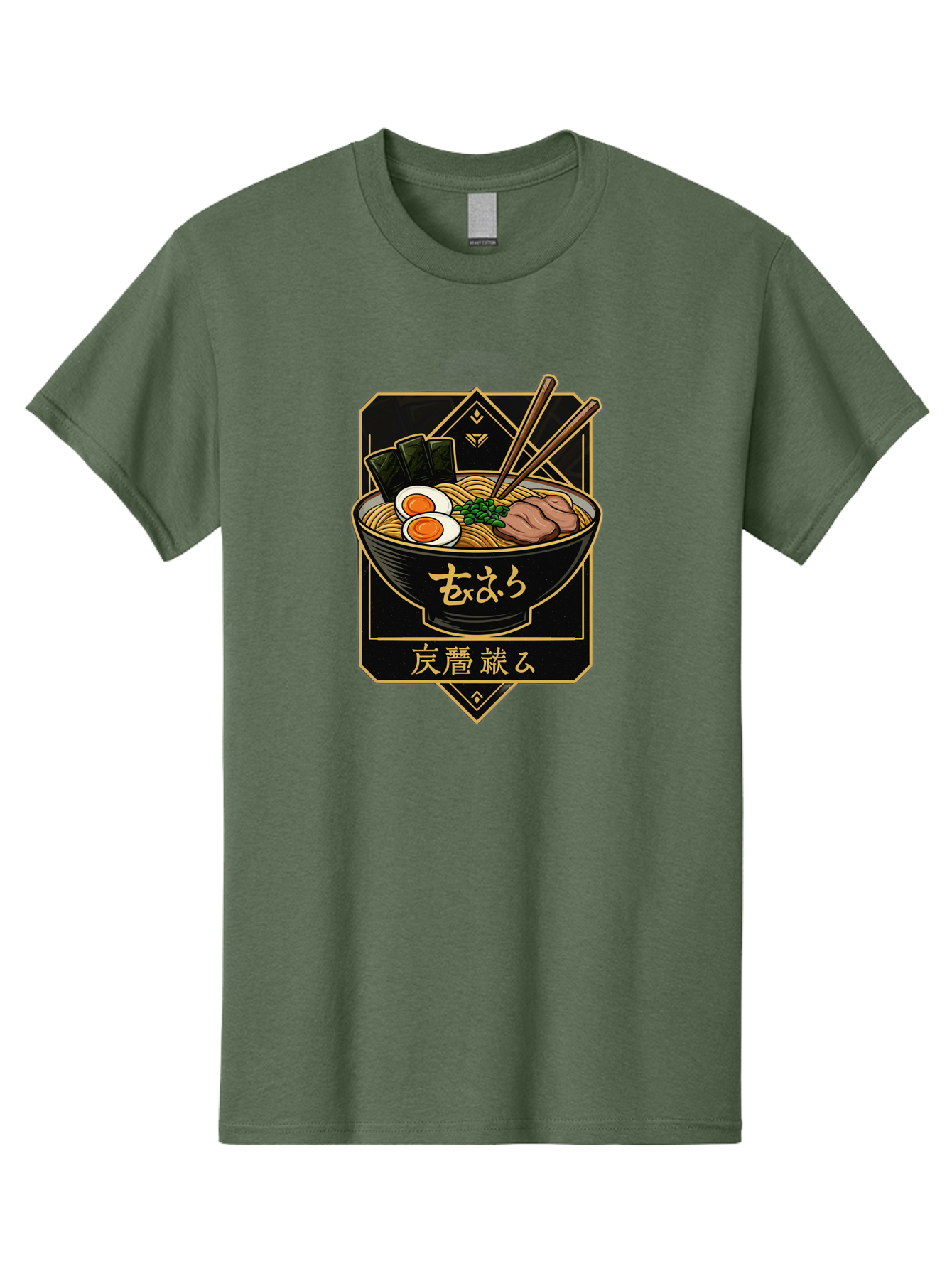 Ramen-Noodles-2 Men'S Graphic Tee, 100% Cotton, Comfortable Casual Summer Wear, Machine Washable, Bowl Of Ramen, Japanese Noodles, Soft-Boiled Egg, Seaweed, Pork Slices, Chopsticks, Japanese Cuisine, Ramen Bowl, Noodle Soup, Savory Dish, Bae719