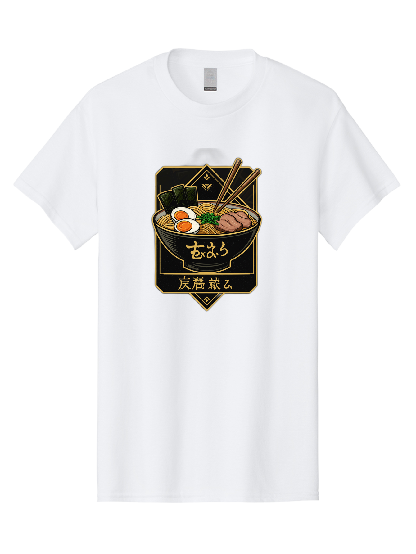 Ramen-Noodles-2 Men'S Graphic Tee, 100% Cotton, Comfortable Casual Summer Wear, Machine Washable, Bowl Of Ramen, Japanese Noodles, Soft-Boiled Egg, Seaweed, Pork Slices, Chopsticks, Japanese Cuisine, Ramen Bowl, Noodle Soup, Savory Dish, Bae719