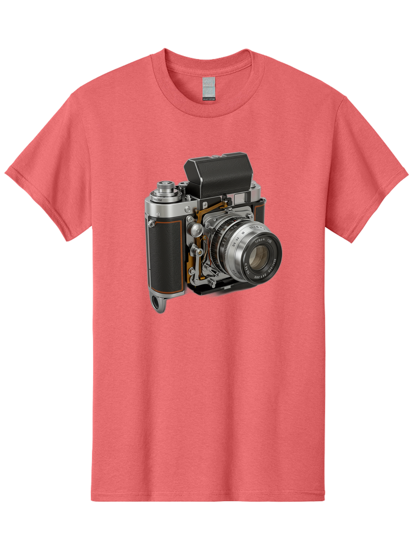 Triotar-Triotar-1-4-5-135 Men'S Graphic Tee, 100% Cotton, Comfortable Casual Summer Wear, Machine Washable, Vintage Camera, Classic Photography, Triotar 50Mm F/2.8 Lens, Retro Camera Body, Antique Camera Equipment, Photography Accessories, Bae803