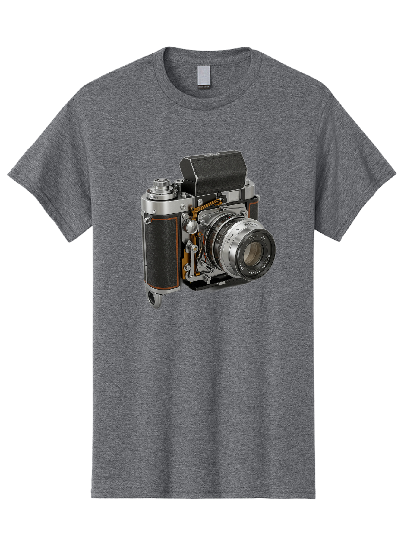 Triotar-Triotar-1-4-5-135 Men'S Graphic Tee, 100% Cotton, Comfortable Casual Summer Wear, Machine Washable, Vintage Camera, Classic Photography, Triotar 50Mm F/2.8 Lens, Retro Camera Body, Antique Camera Equipment, Photography Accessories, Bae803