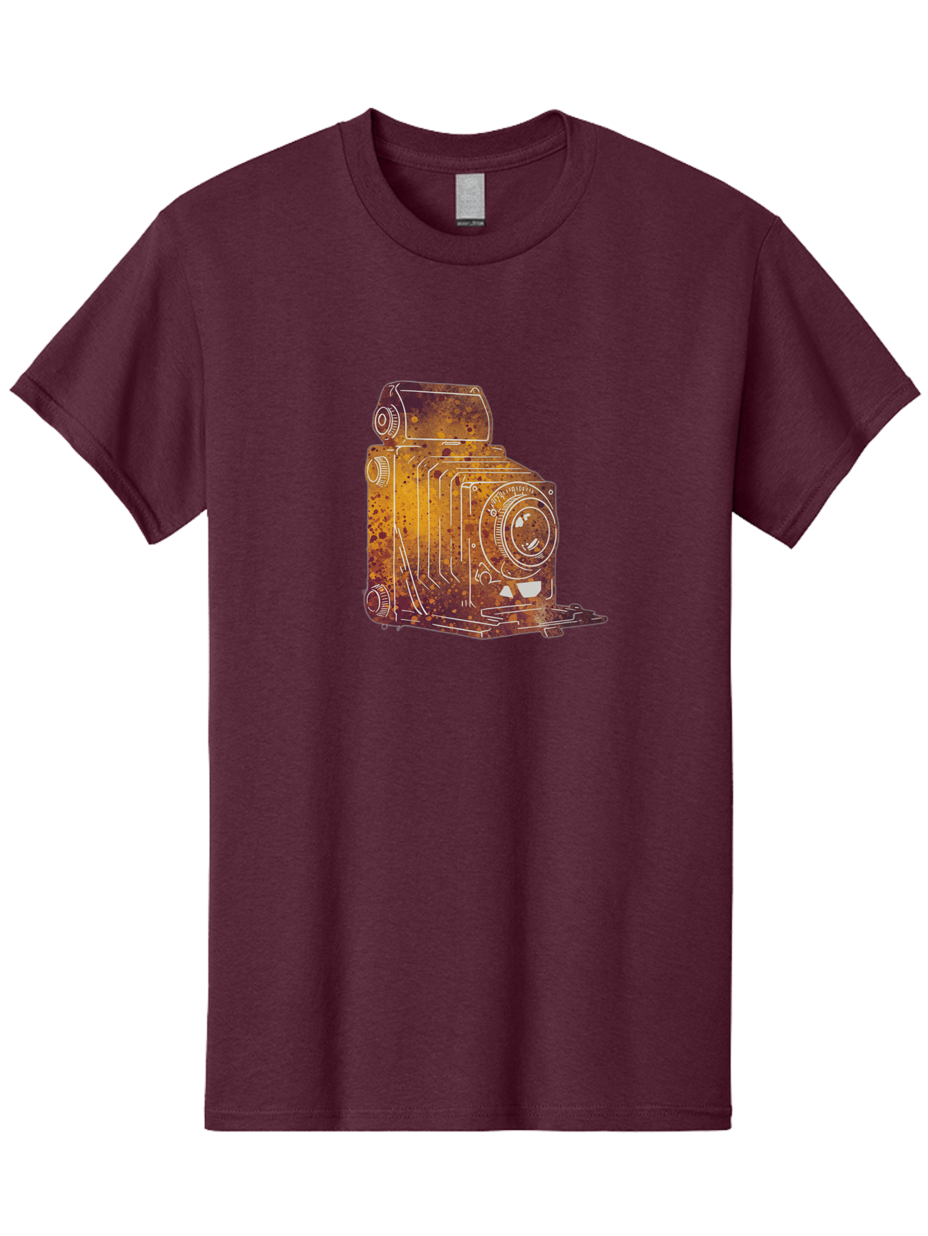 Vintage-Camera-10 Men'S Graphic Tee, 100% Cotton, Comfortable Casual Summer Wear, Machine Washable, Vintage Camera, Classic Photography, Retro Style, Worn Texture, Distressed Finish, Nostalgic Feel, Analog Photography, Film Camera, Bae805