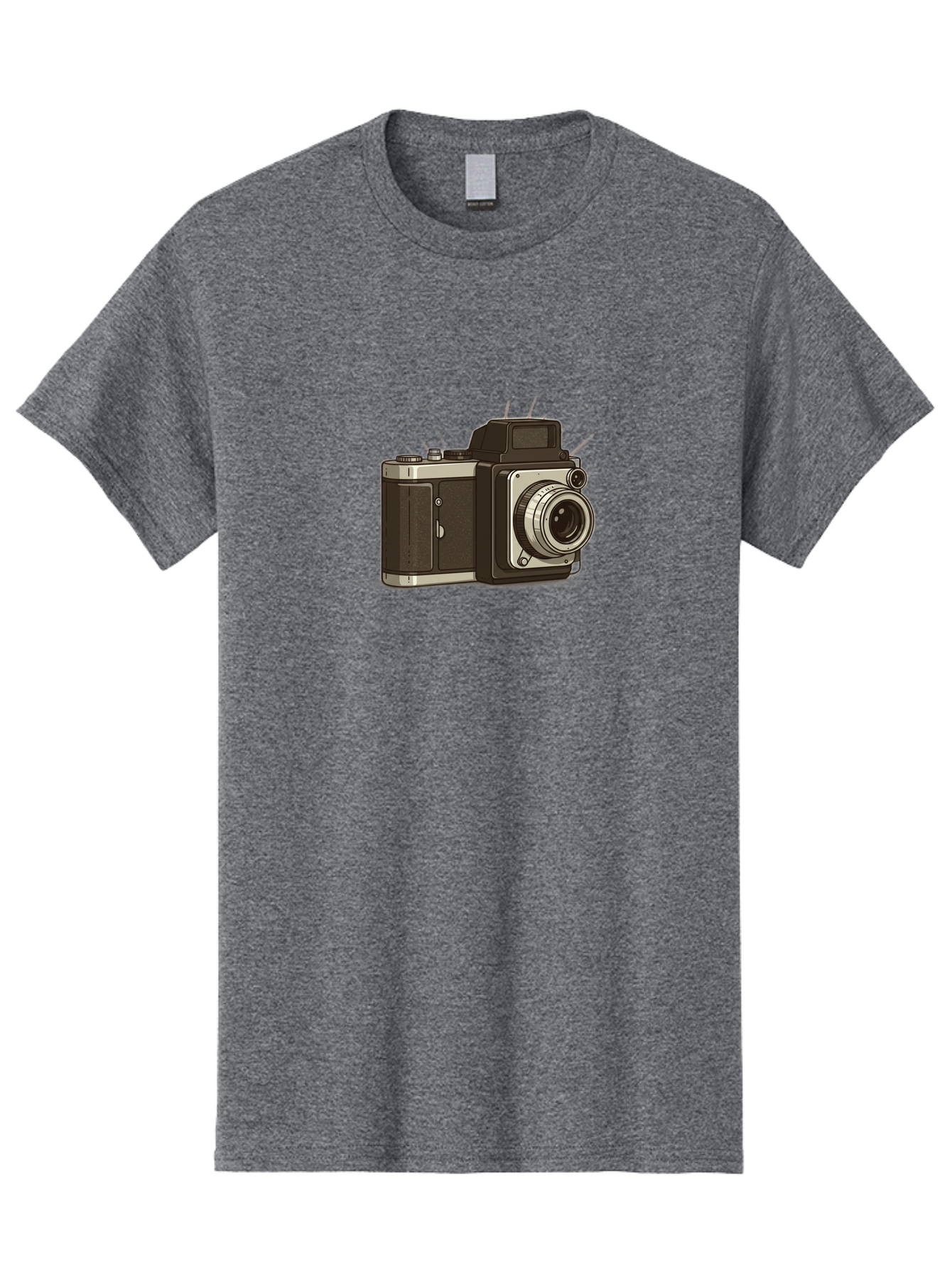 Vintage-Camera-2 Men'S Graphic Tee, 100% Cotton, Comfortable Casual Summer Wear, Machine Washable, Vintage Camera, Retro Photography, Film Camera, Classic Design, Photography Equipment, Nostalgic Feel, Camera Lens Bae806