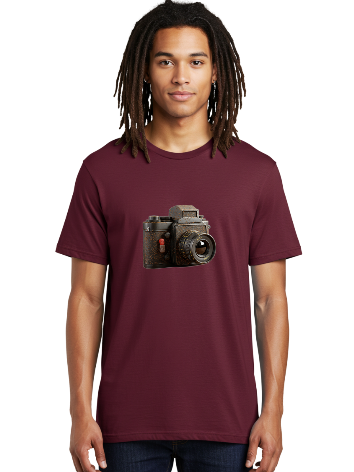 Vintage-Camera-5 Men'S Graphic Tee, 100% Cotton, Comfortable Casual Summer Wear, Machine Washable, Vintage Camera, Old Camera, Retro Photography, Film Camera, Classic Design, Analog Photography, Nostalgic Feel, Camera Equipment Bae809