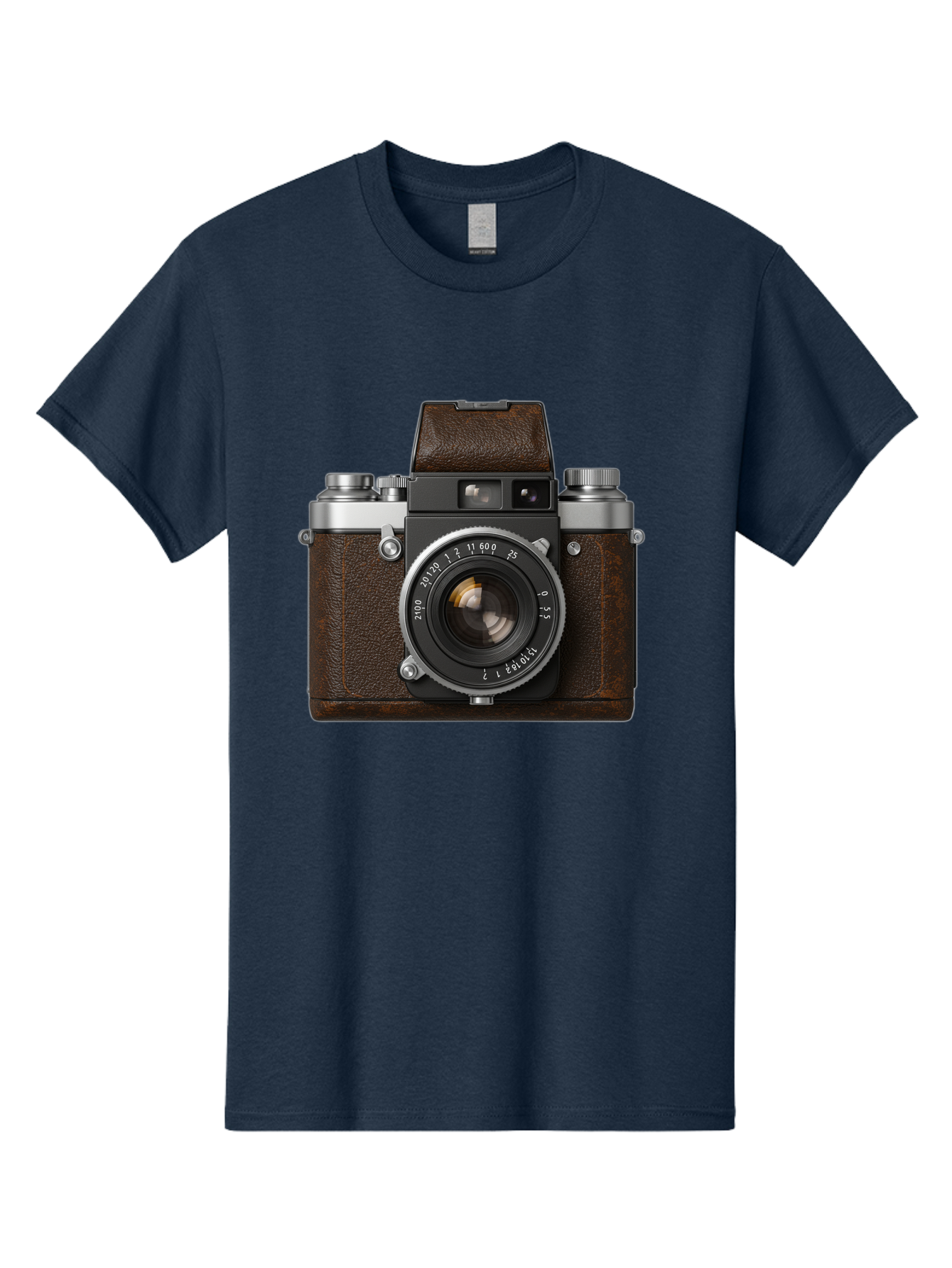 Vintage-Camera-7 Men'S Graphic Tee, 100% Cotton, Comfortable Casual Summer Wear, Machine Washable, Classic Camera, Vintage Photography, Film Camera, Retro Style, Leather Wrap, Silver Accents, Photography Equipment, Nostalgic Charm, Bae811