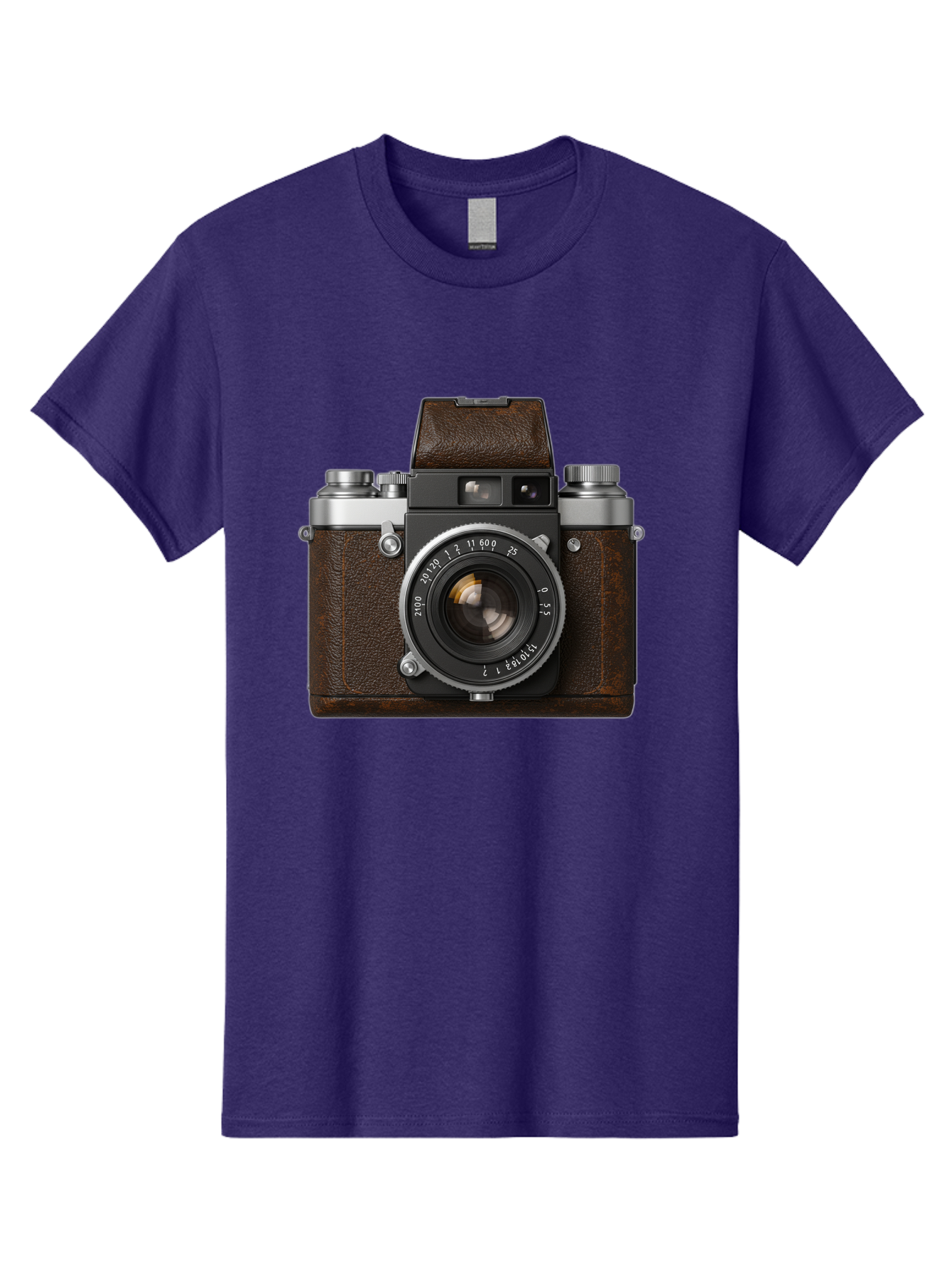 Vintage-Camera-7 Men'S Graphic Tee, 100% Cotton, Comfortable Casual Summer Wear, Machine Washable, Classic Camera, Vintage Photography, Film Camera, Retro Style, Leather Wrap, Silver Accents, Photography Equipment, Nostalgic Charm, Bae811