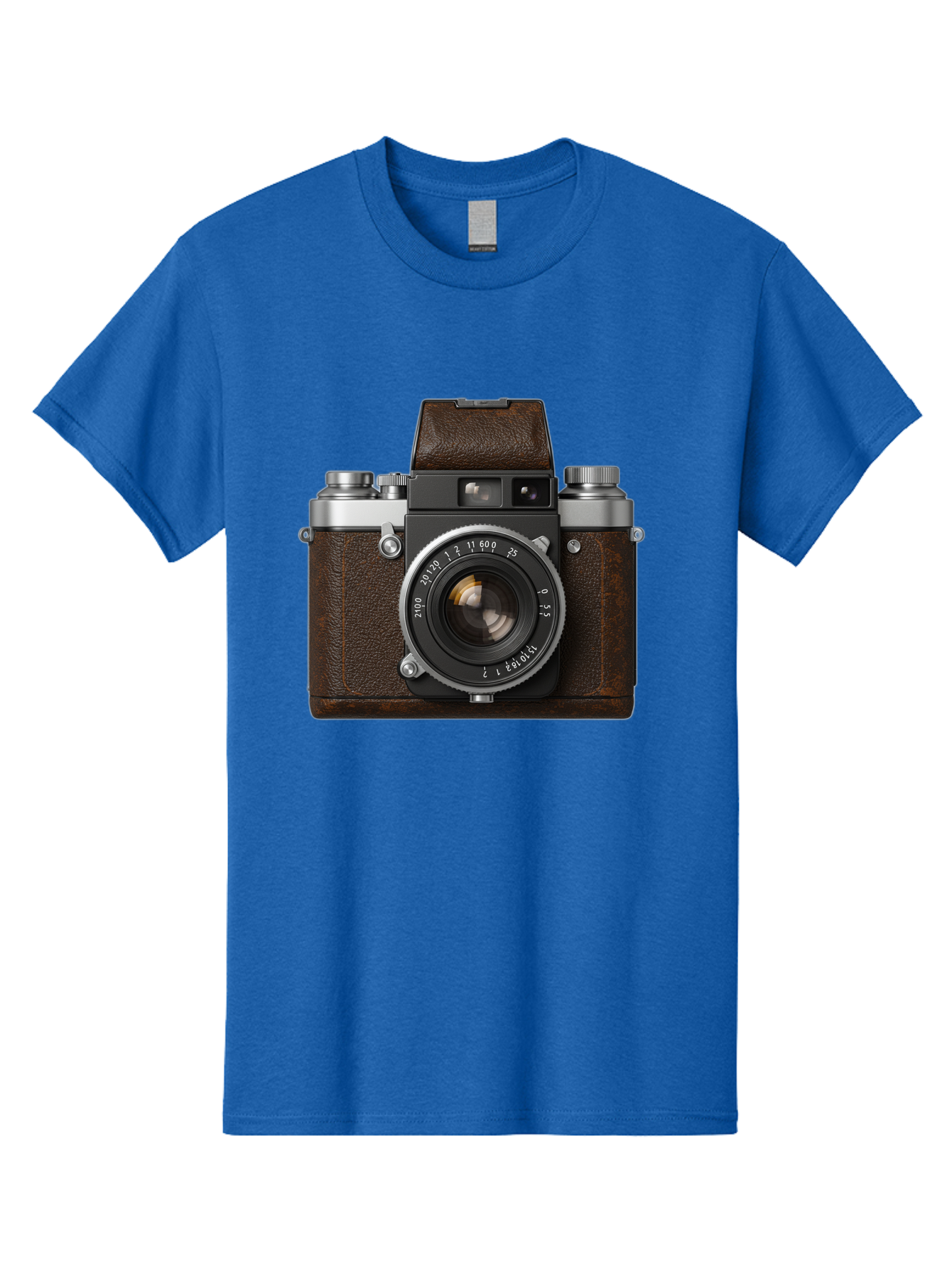 Vintage-Camera-7 Men'S Graphic Tee, 100% Cotton, Comfortable Casual Summer Wear, Machine Washable, Classic Camera, Vintage Photography, Film Camera, Retro Style, Leather Wrap, Silver Accents, Photography Equipment, Nostalgic Charm, Bae811