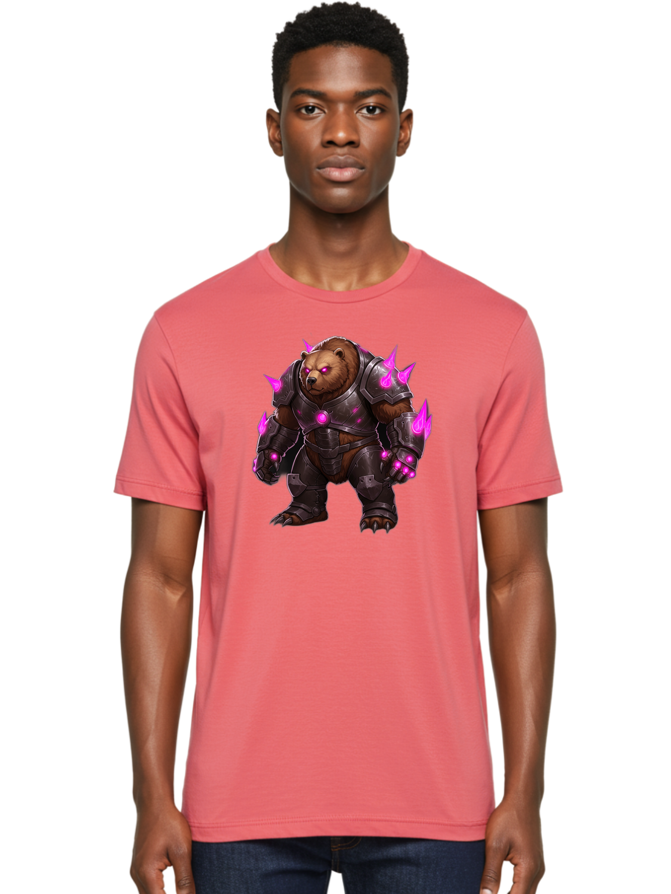 Armored-Brown-Bear-1 Men'S Graphic Tee, 100% Cotton, Comfortable Casual Summer Wear, Machine Washable, Vintage Camera, Old Camera, Antique Camera, Black Camera, Classic Photography, Photography Equipment, Nostalgic Device, Film Camera, Camera Art Bae830