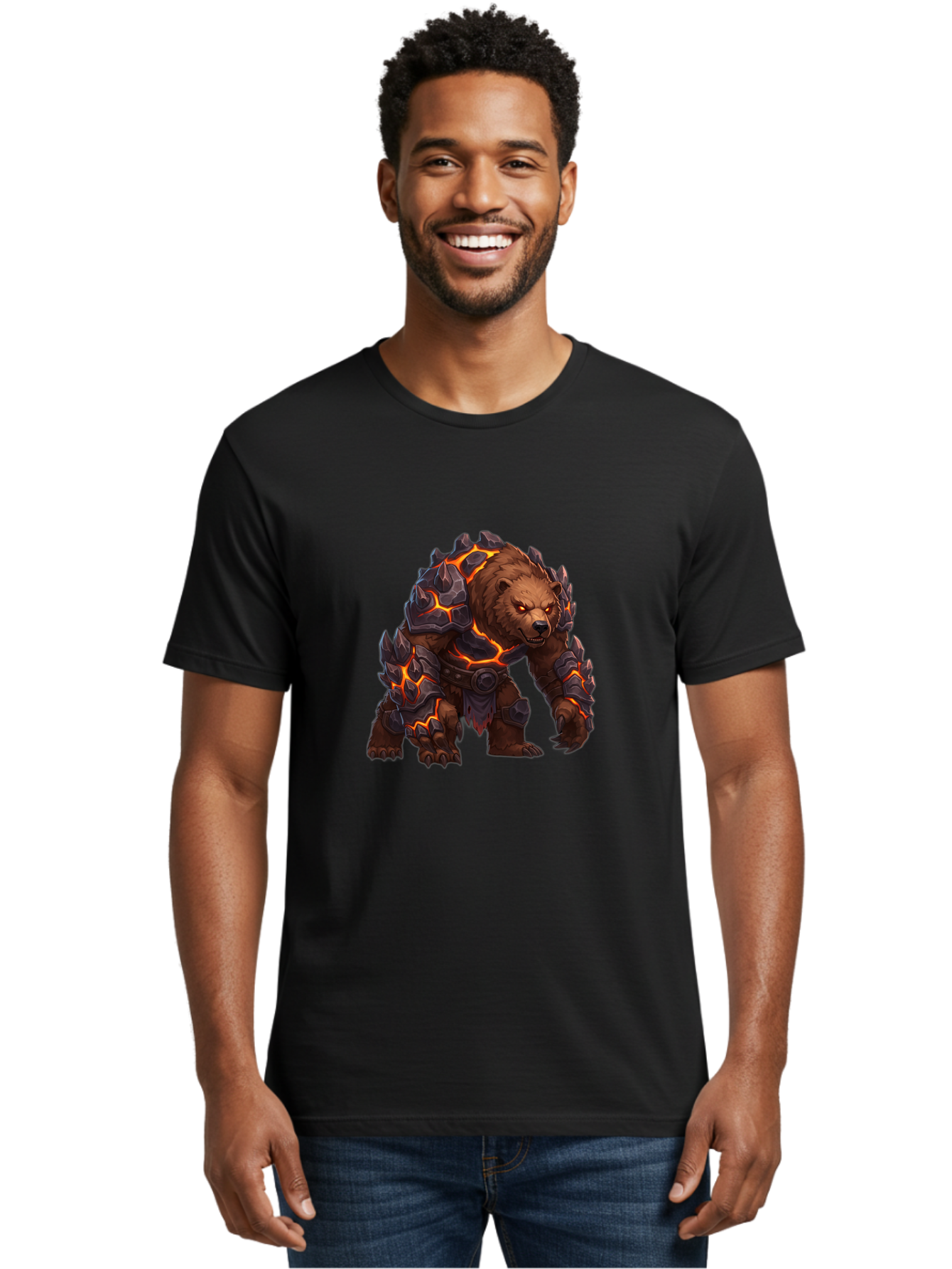 Armored-Brown-Bear Men'S Graphic Tee, 100% Cotton, Comfortable Casual Summer Wear, Machine Washable, Vintage Camera, Old Camera, Antique Camera, Black Camera, Classic Photography, Photography Equipment, Nostalgic Device, Film Camera, Camera Art Bae831
