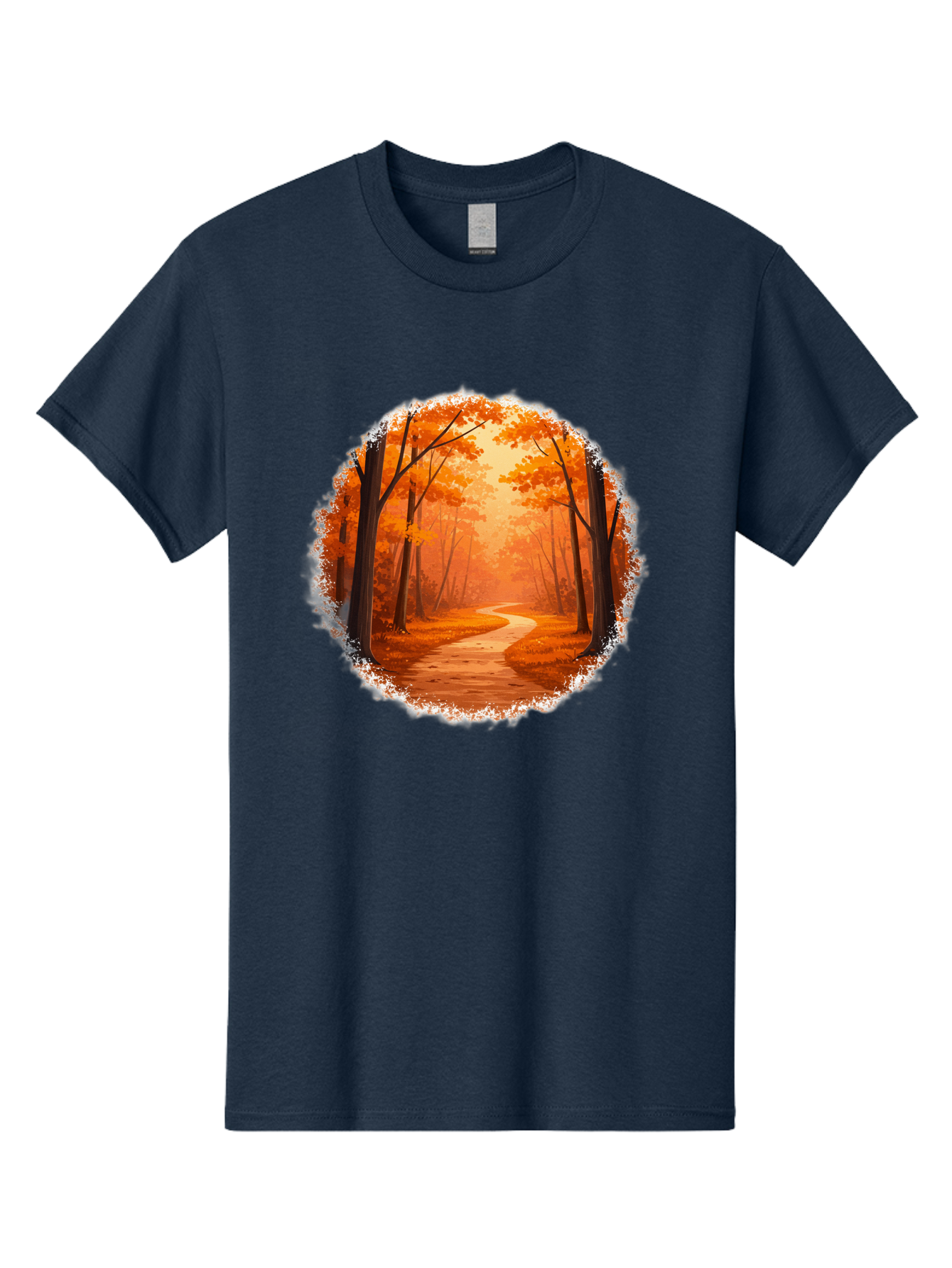 Autumn-Forest-Path Men'S Graphic Tee, 100% Cotton, Comfortable Casual Summer Wear, Machine Washable, Vintage Camera, Old Camera, Antique Camera, Black Camera, Classic Photography, Photography Equipment, Nostalgic Device, Film Camera, Camera Art Bae834